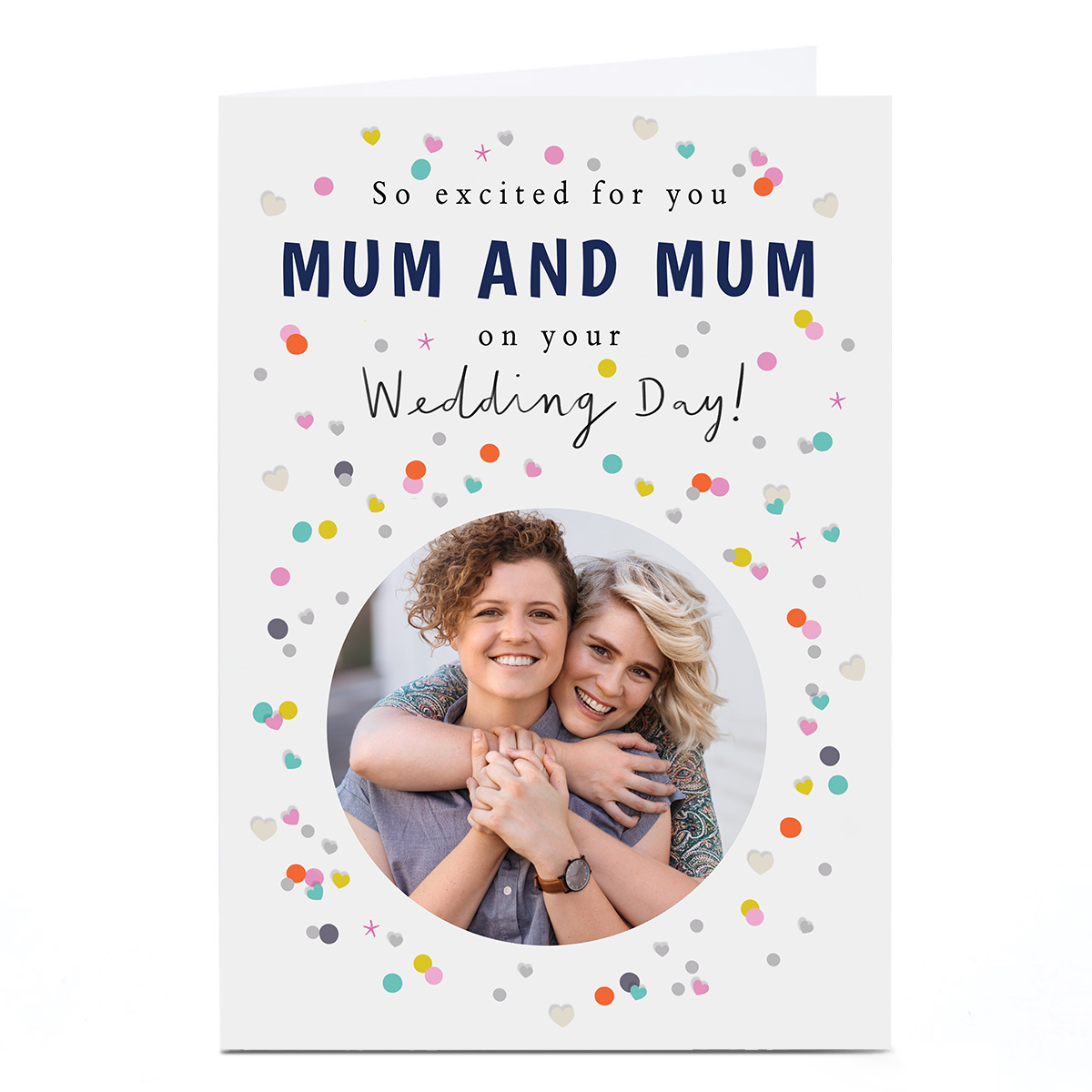 Photo Wedding Card - So Excited For You Mum And Mum