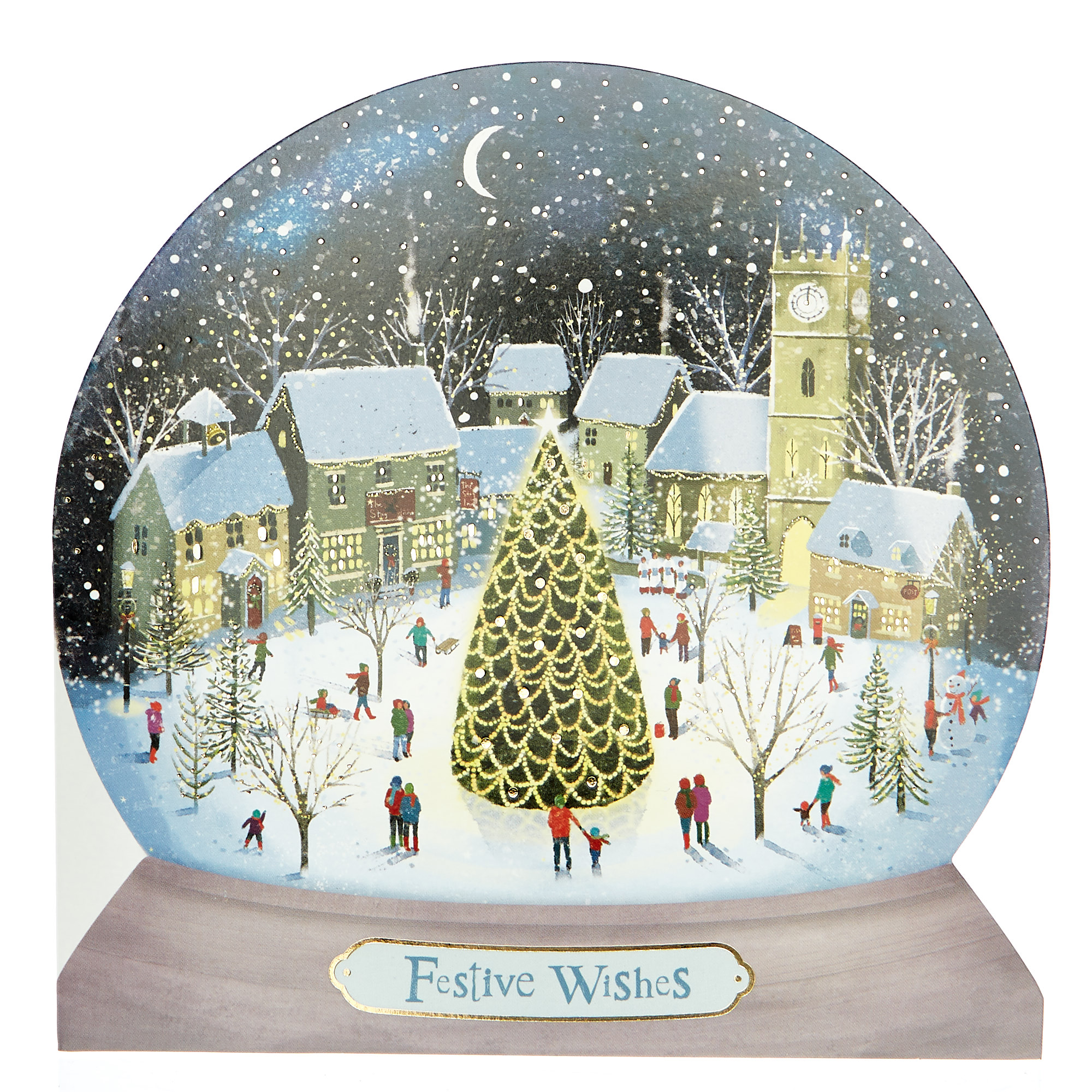 16 Snow Globe Charity Christmas Cards - 2 Designs 