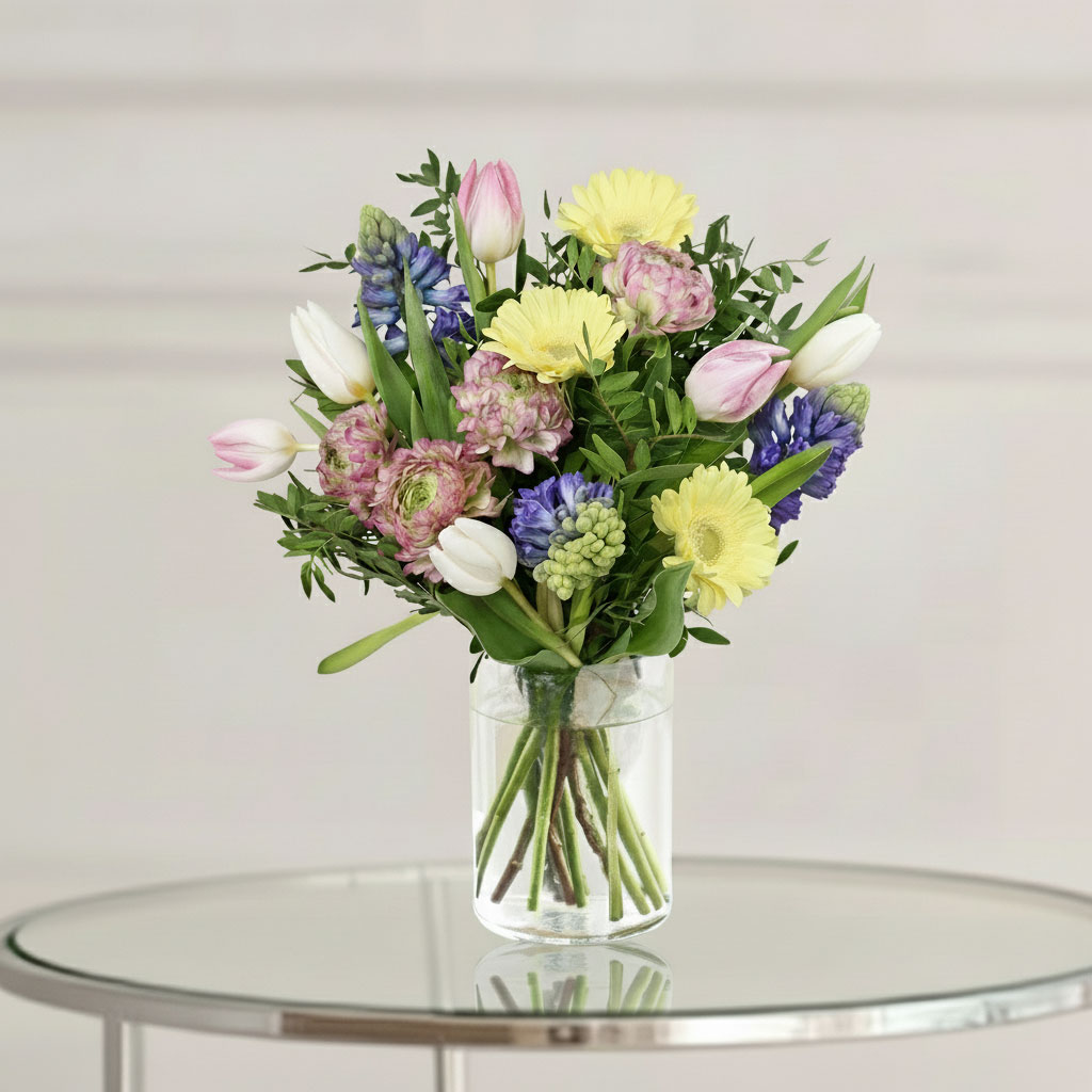 Spring Pastels Flower Bouquet - Free Delivery!