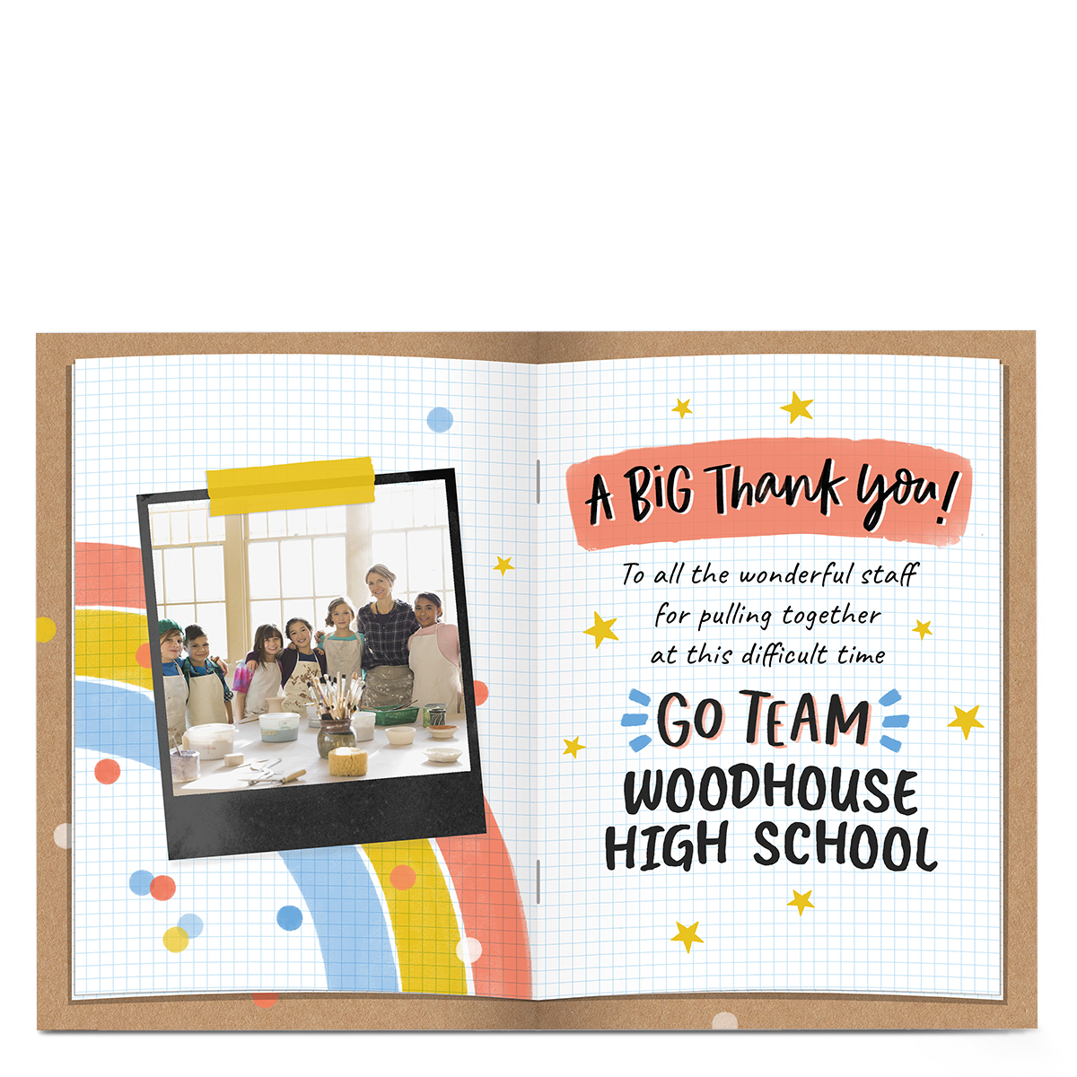 Personalised Thank You Card - Pulling Together 