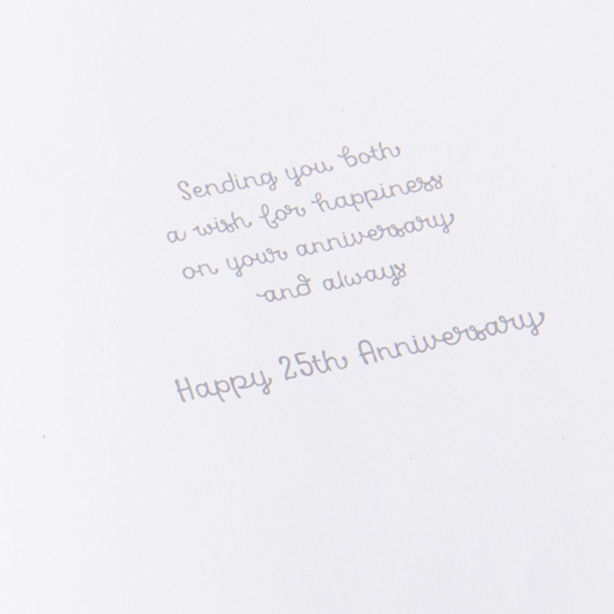 Exquisite Collection 25th Anniversary Card - Silver Wedding