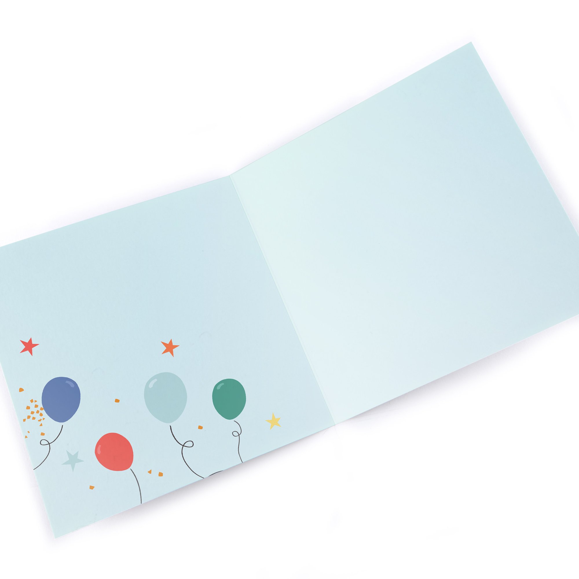 Personalised Any Recipient Star & Faces Square Birthday Card