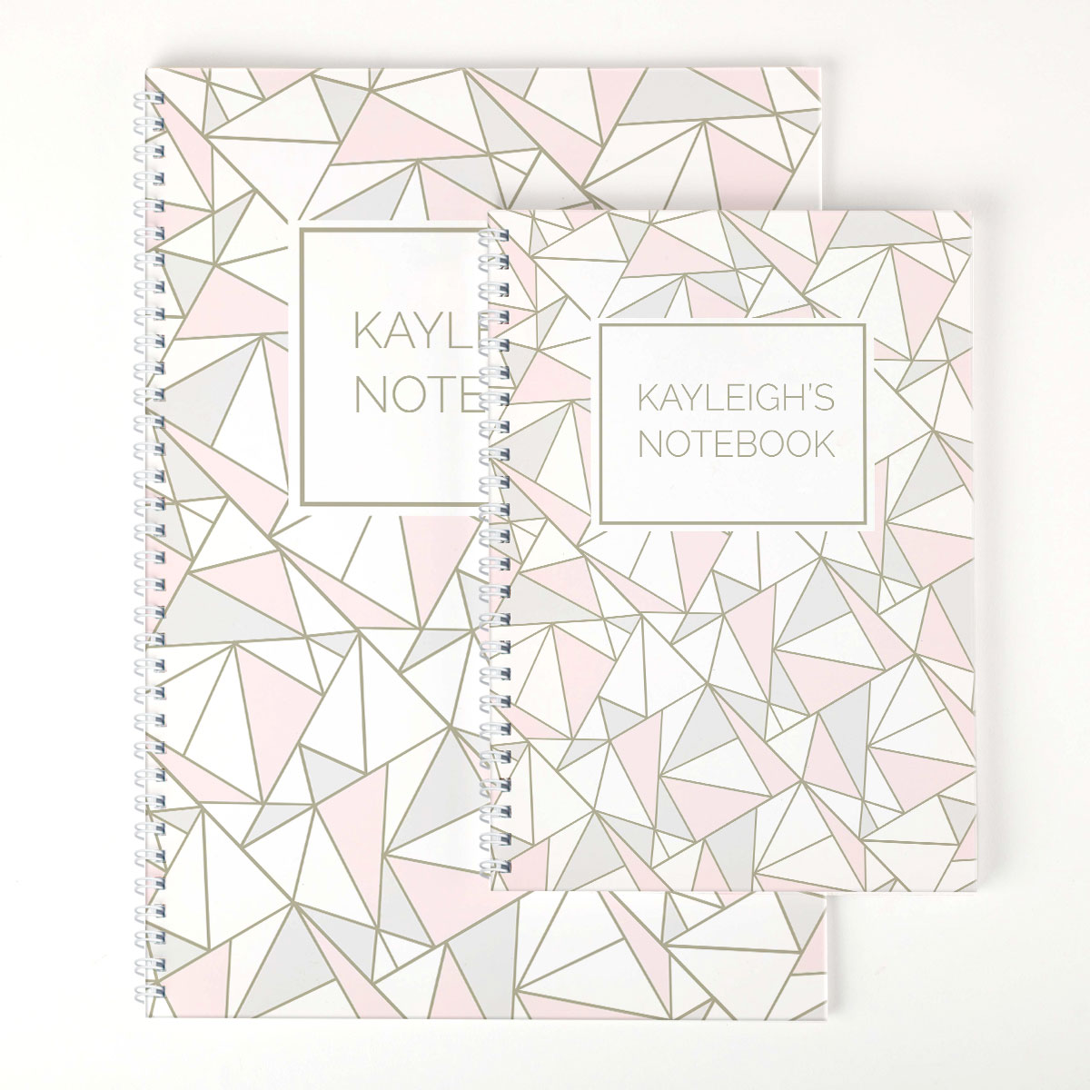Personalised Notebook Shapes Pattern
