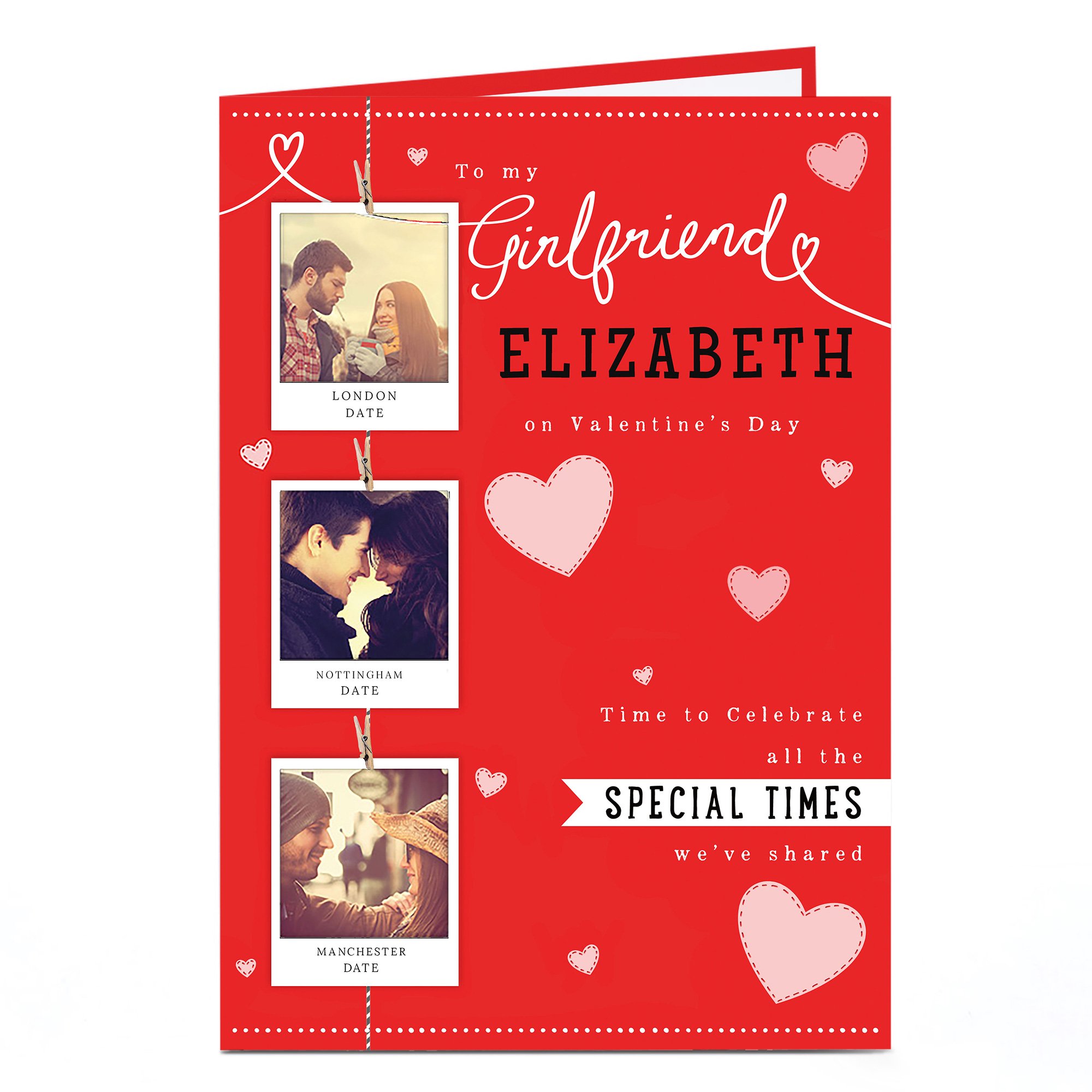 Photo Valentine's Card - Girlfriend Polaroids