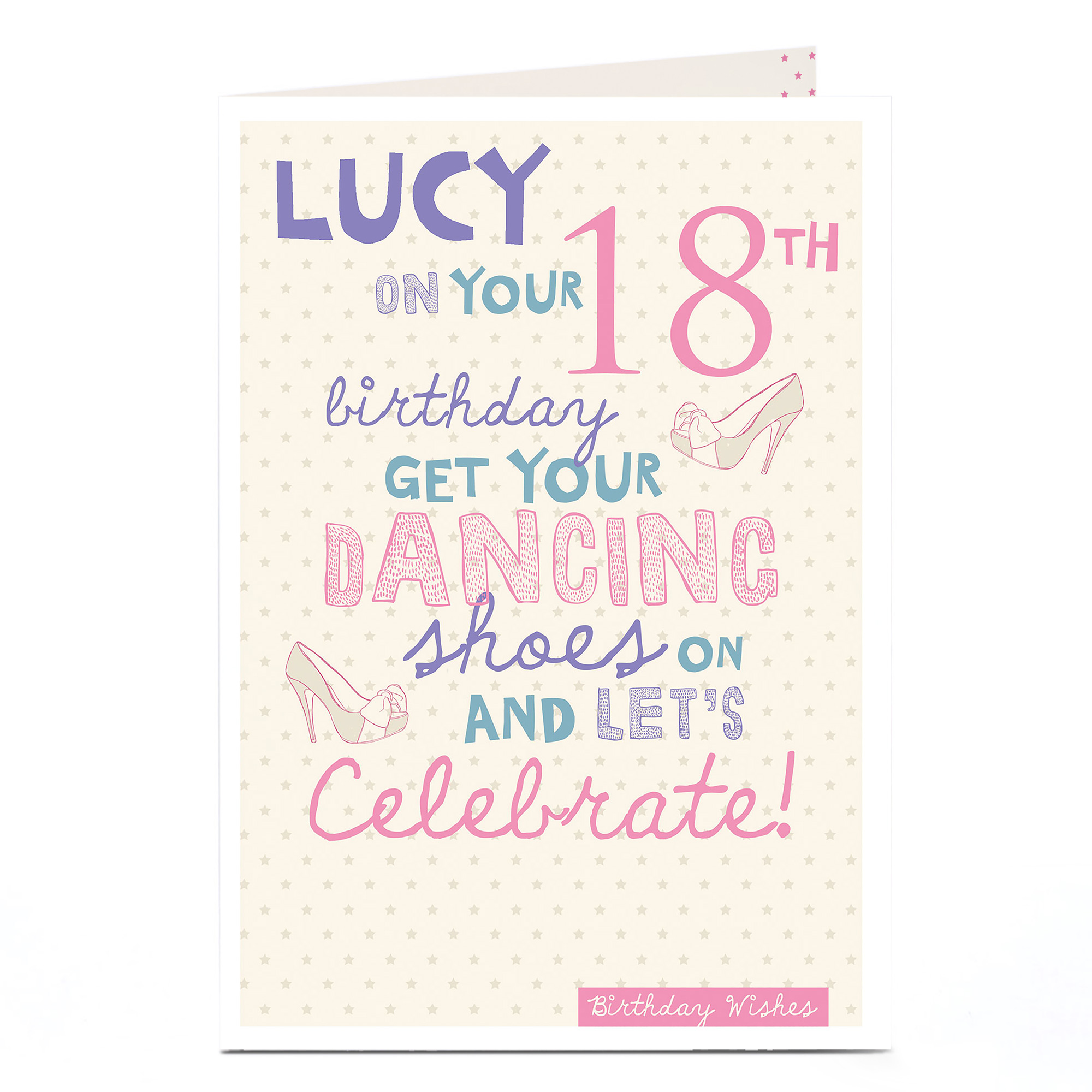 Personalised 18th Birthday Card - Dancing Shoes