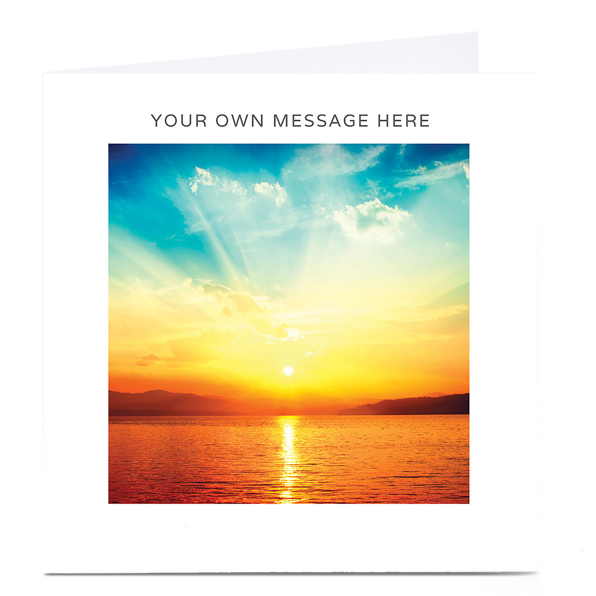 Personalised Card - Sunset