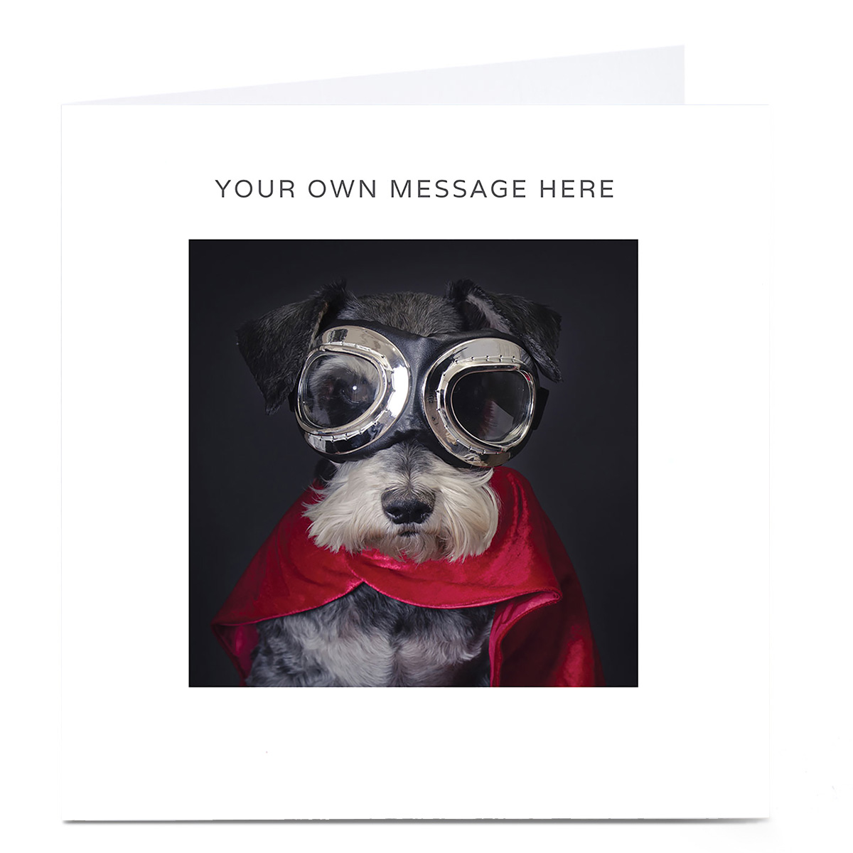 Personalised Card - Dog With Goggles