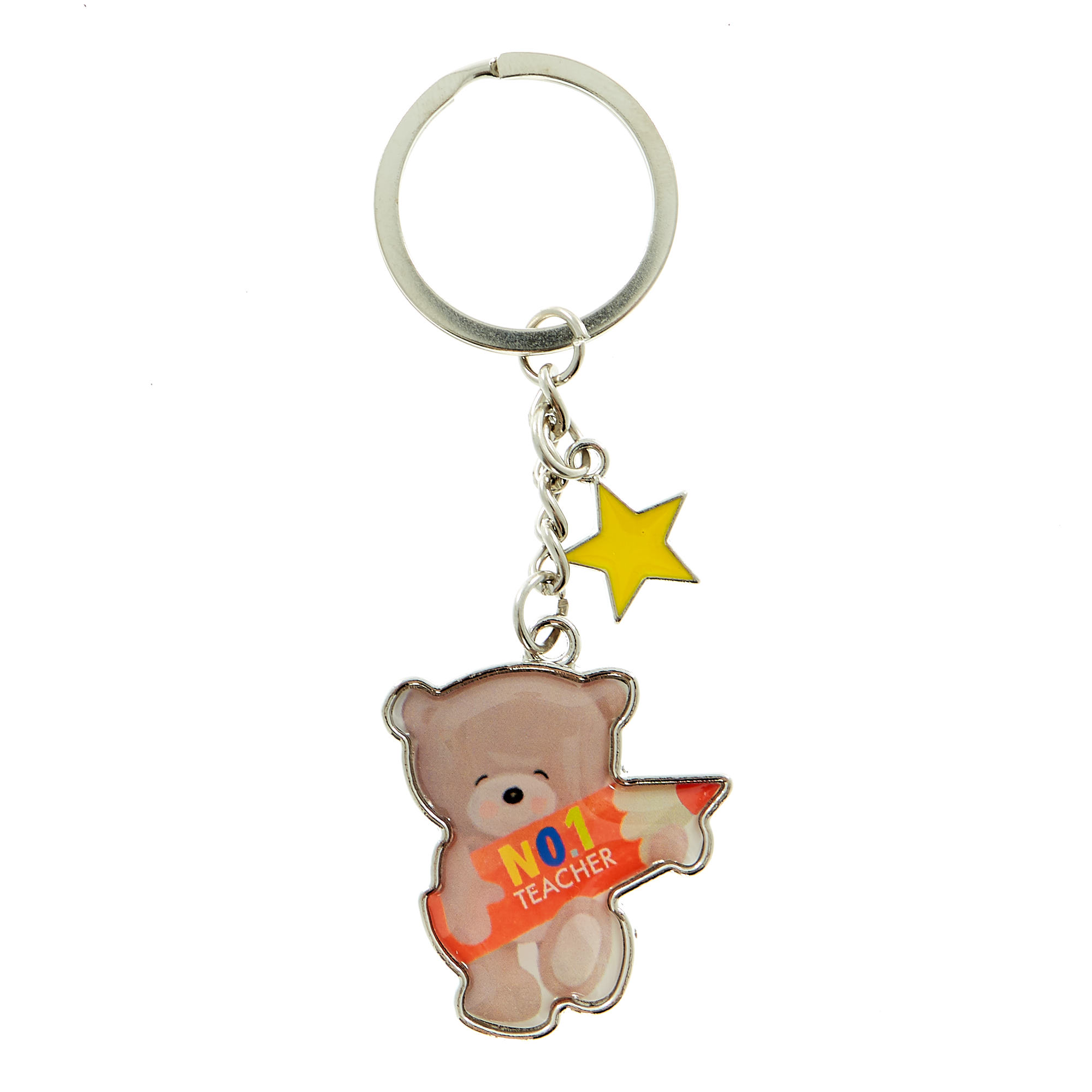 Hugs No.1 Teacher Keyring 