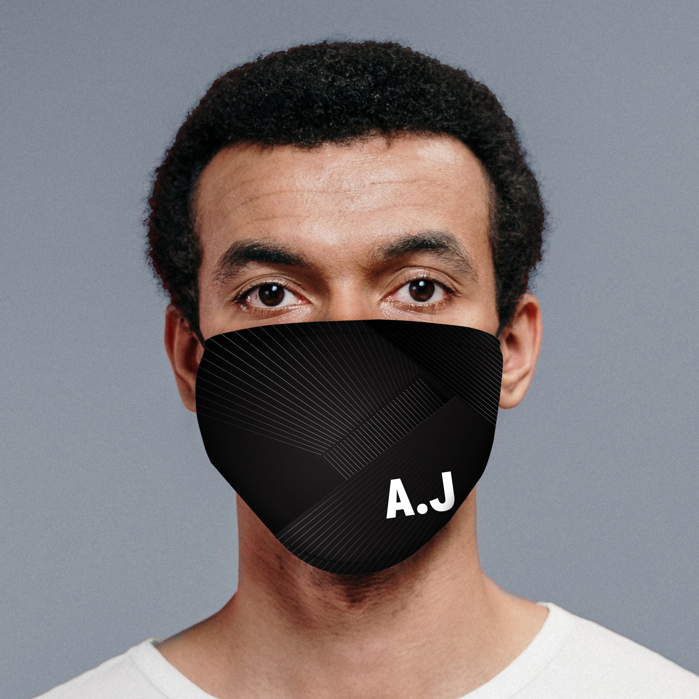 Personalised Reusable Black Face Covering