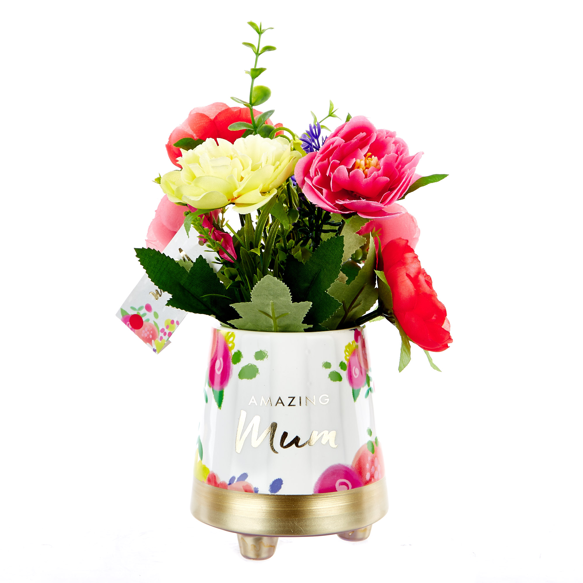 Amazing Mum Mother's Day Planter & Artificial Flowers