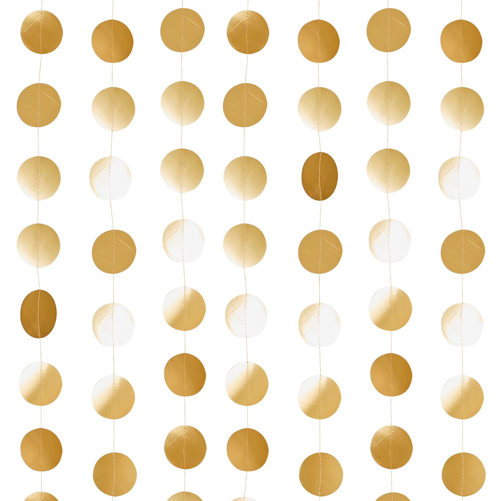 Metallic Circle Card Backdrop 20m (3 Colour Options)