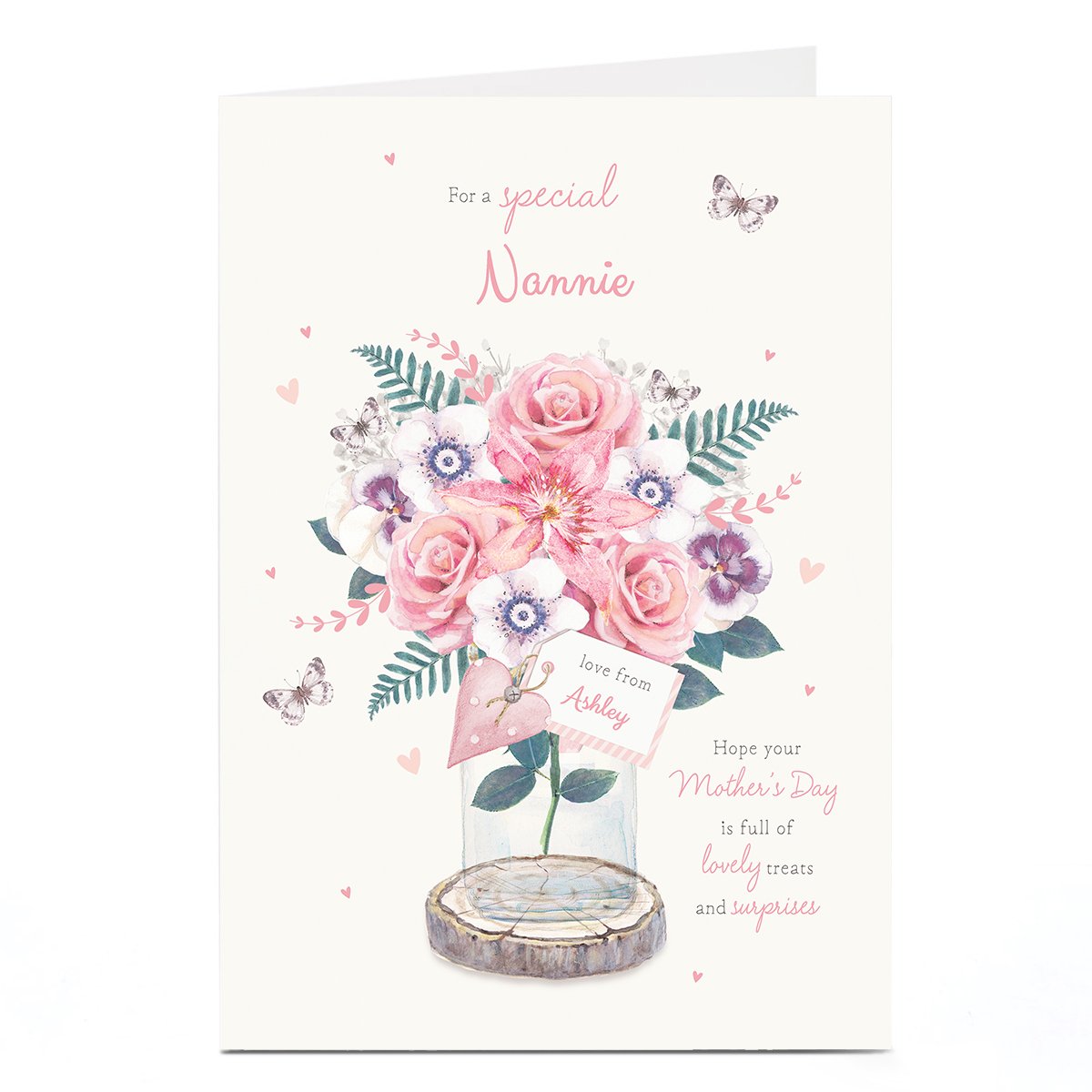 Personalised Mother's Day Card - Lovely Treats, Nannie