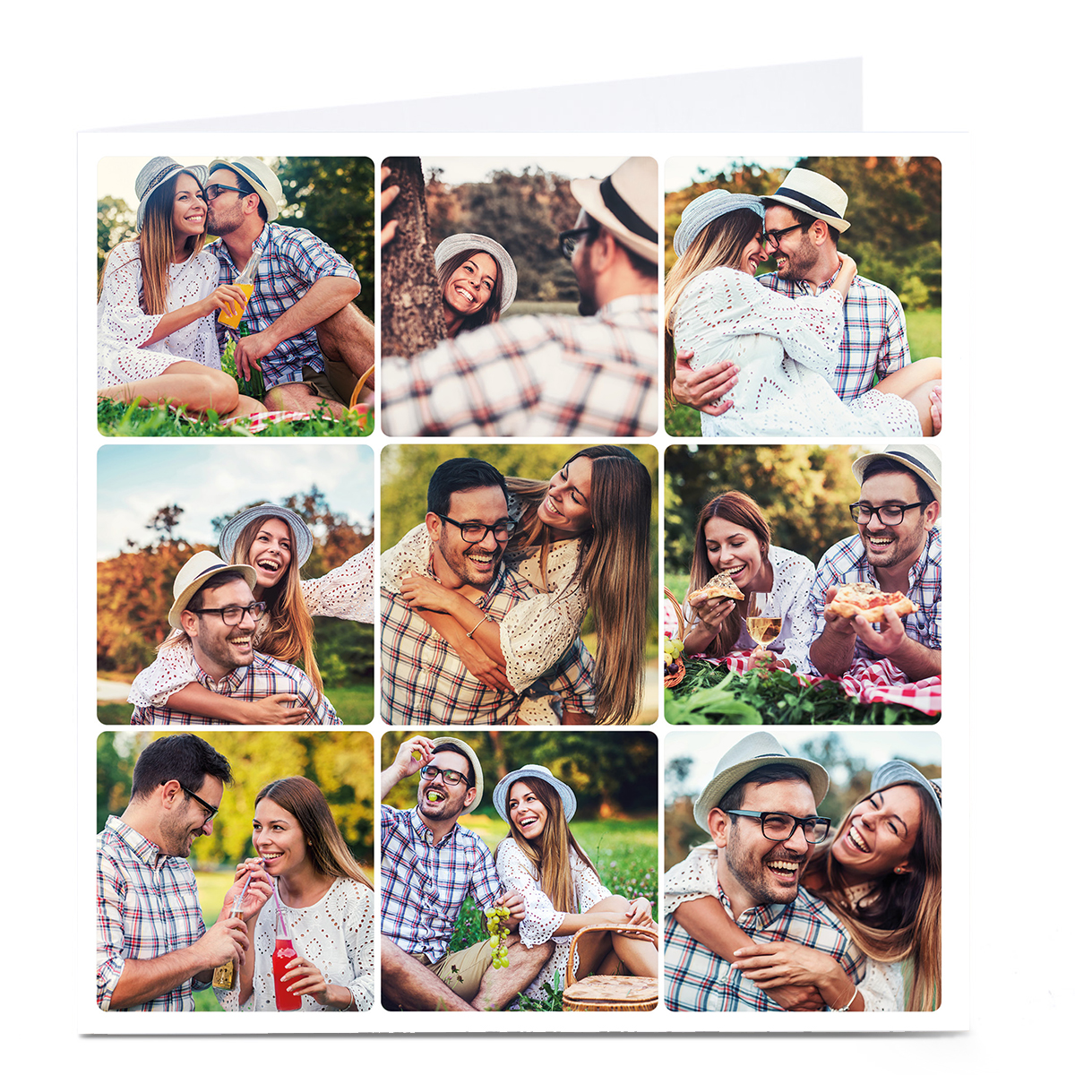 Photo Anniversary Card - 9 Photos