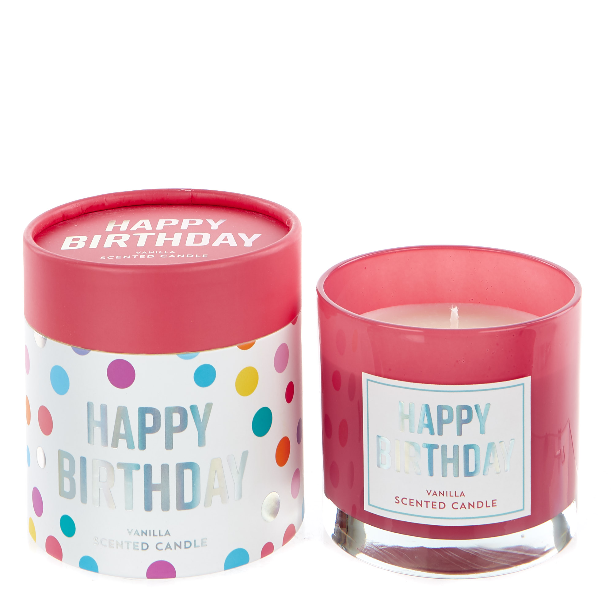 Happy Birthday Vanilla Scented Celebration Candle