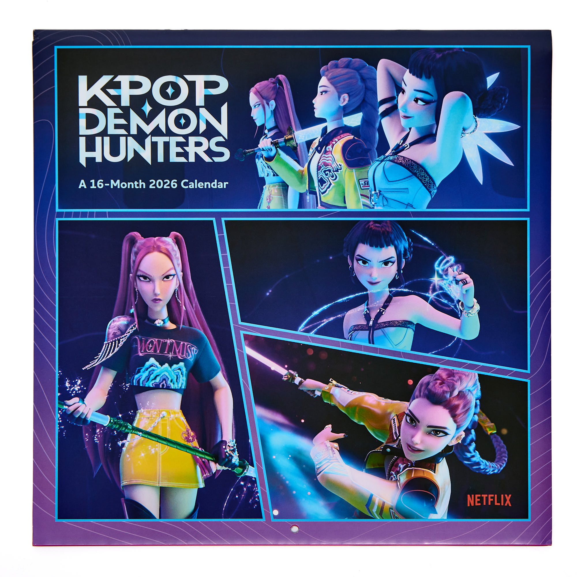 K-Pop Demon Hunters 16-Month 2026 Square Wall Calendar