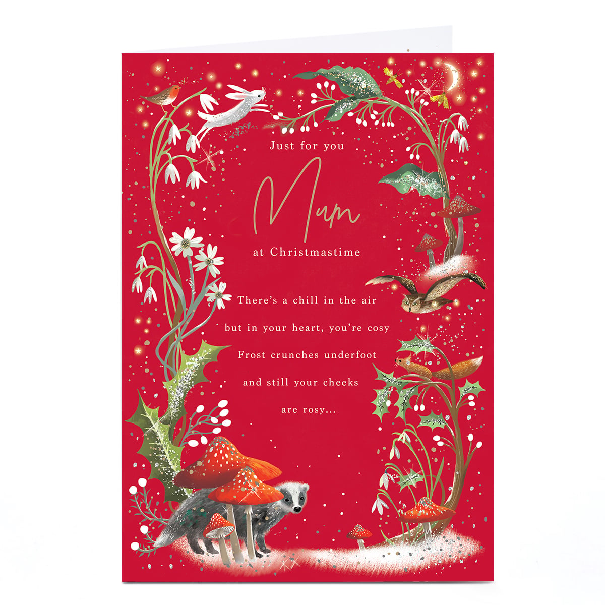 Christmas Card - Christmastime Poem, Mum