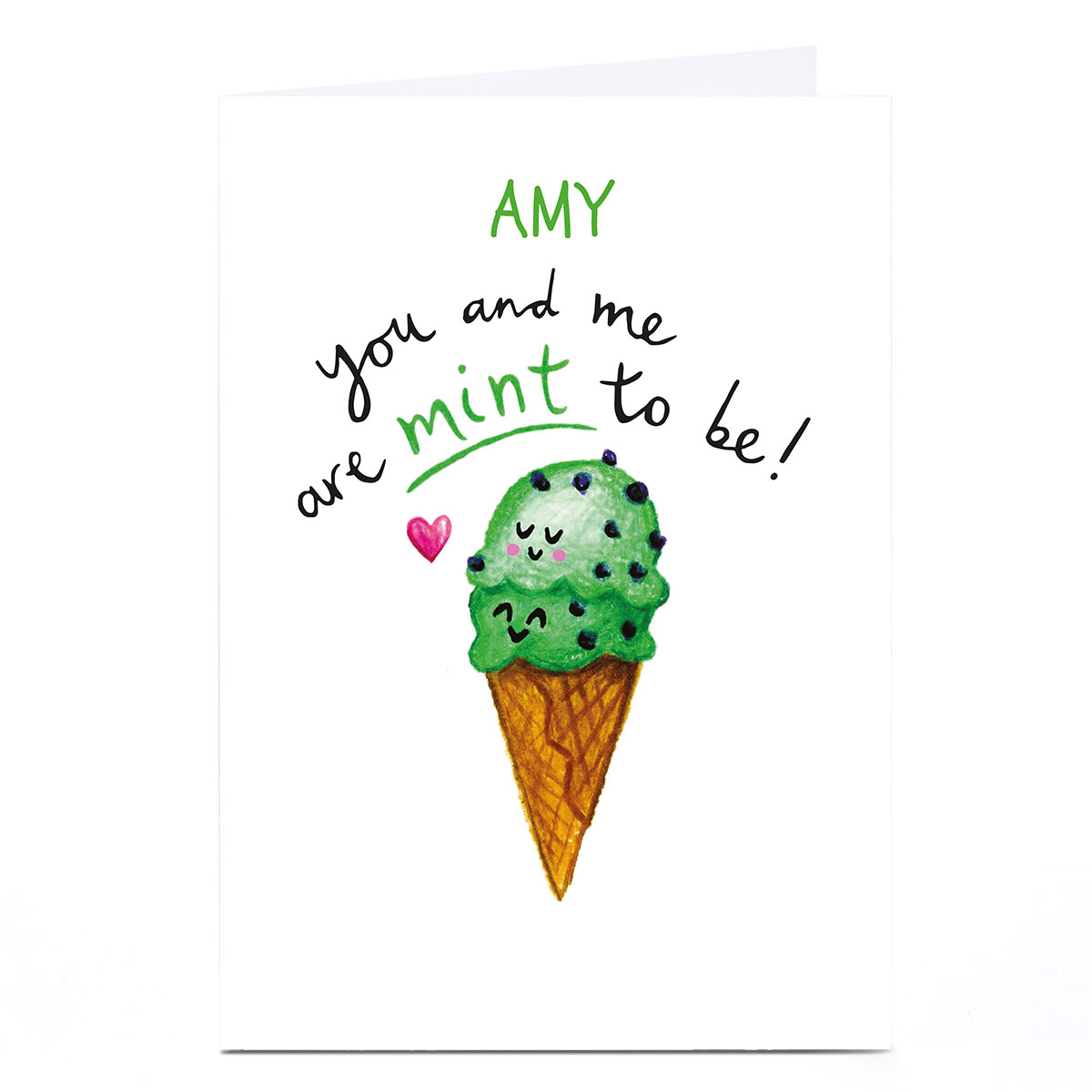 Personalised Whale & Bird Card - Mint To Be