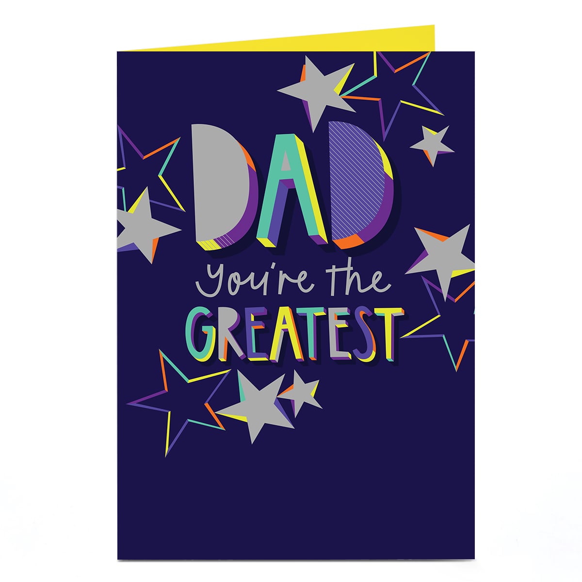 Birthday Card - You're The Greatest Contemporary Stars, Dad