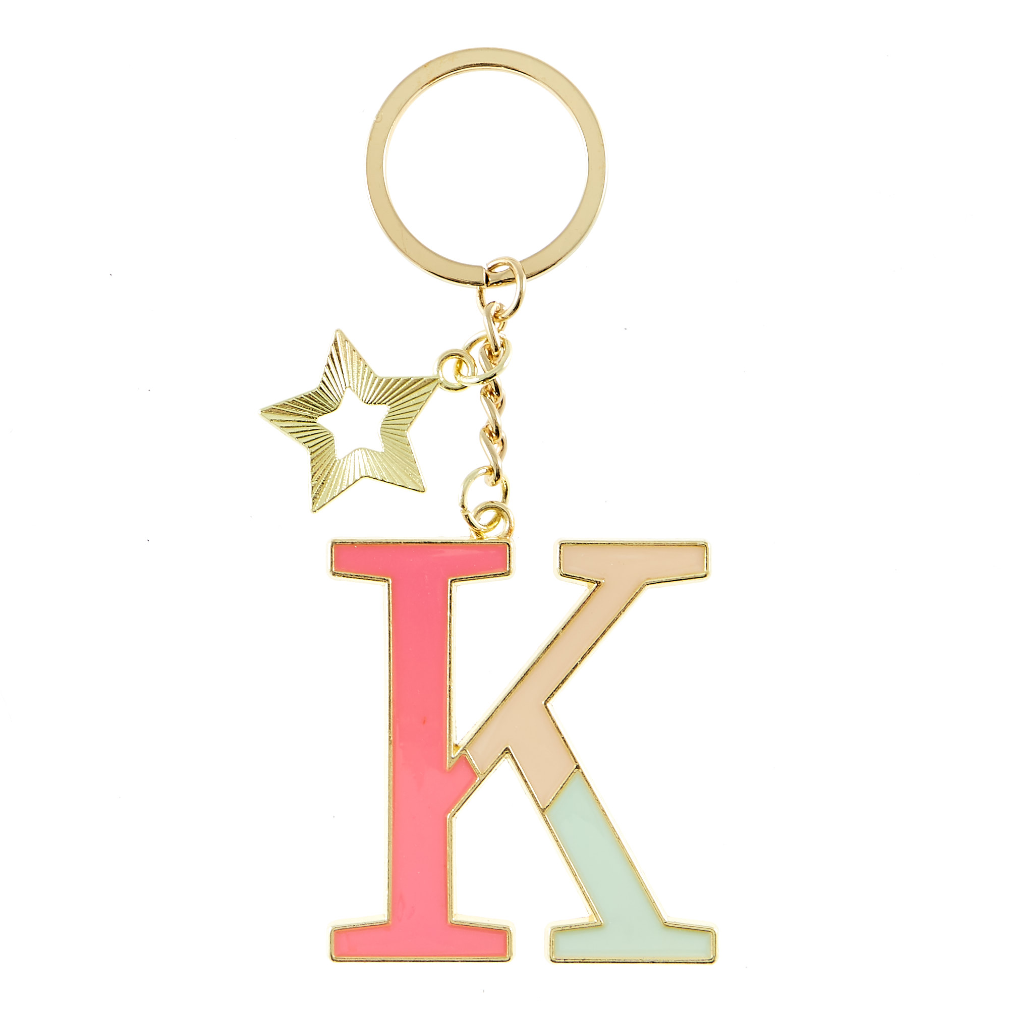 Letter K Alphabet Keyring