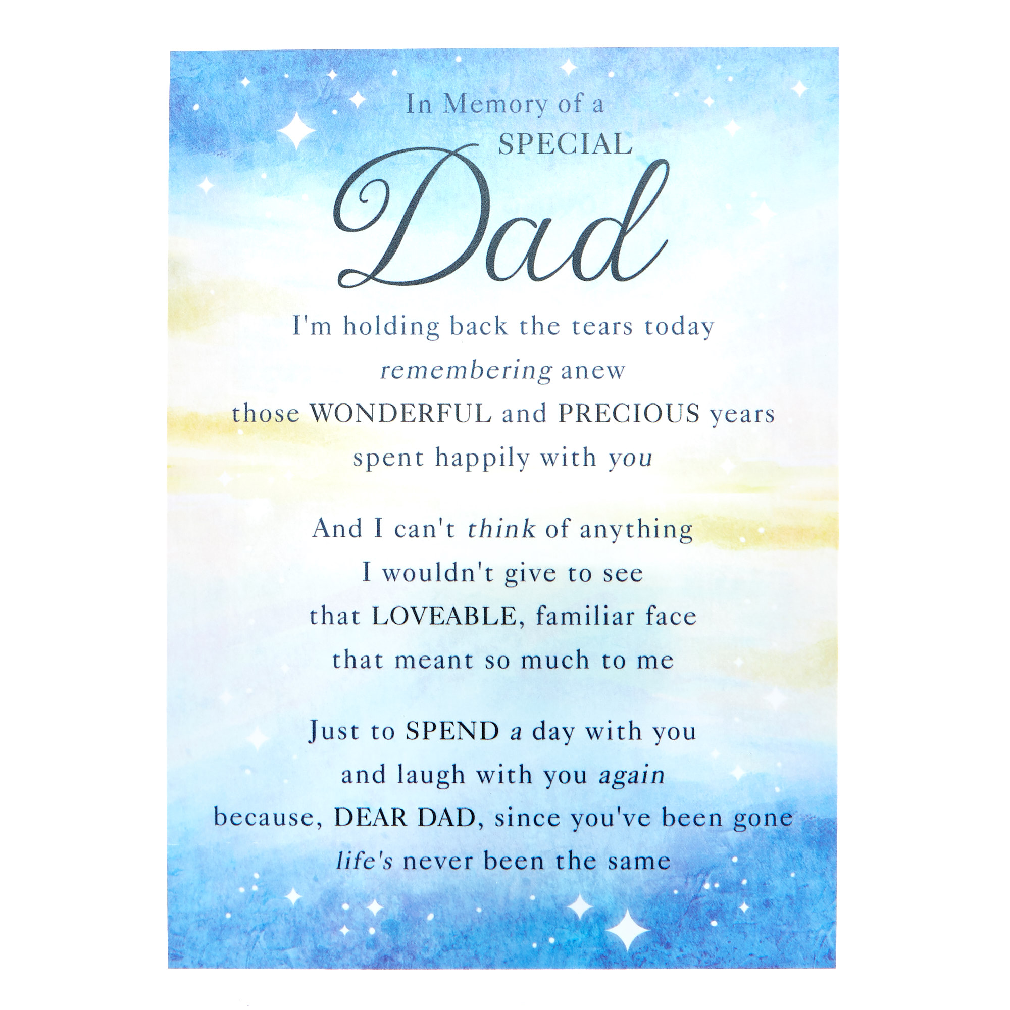 Love & Friendship Postcard - Dad, In Memory