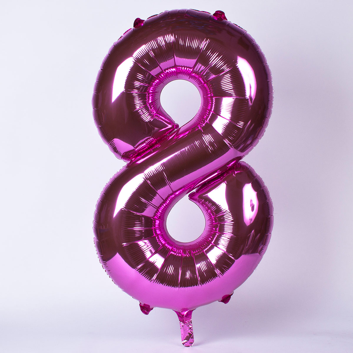 Pink Number 8 Giant Foil Helium Balloon INFLATED 