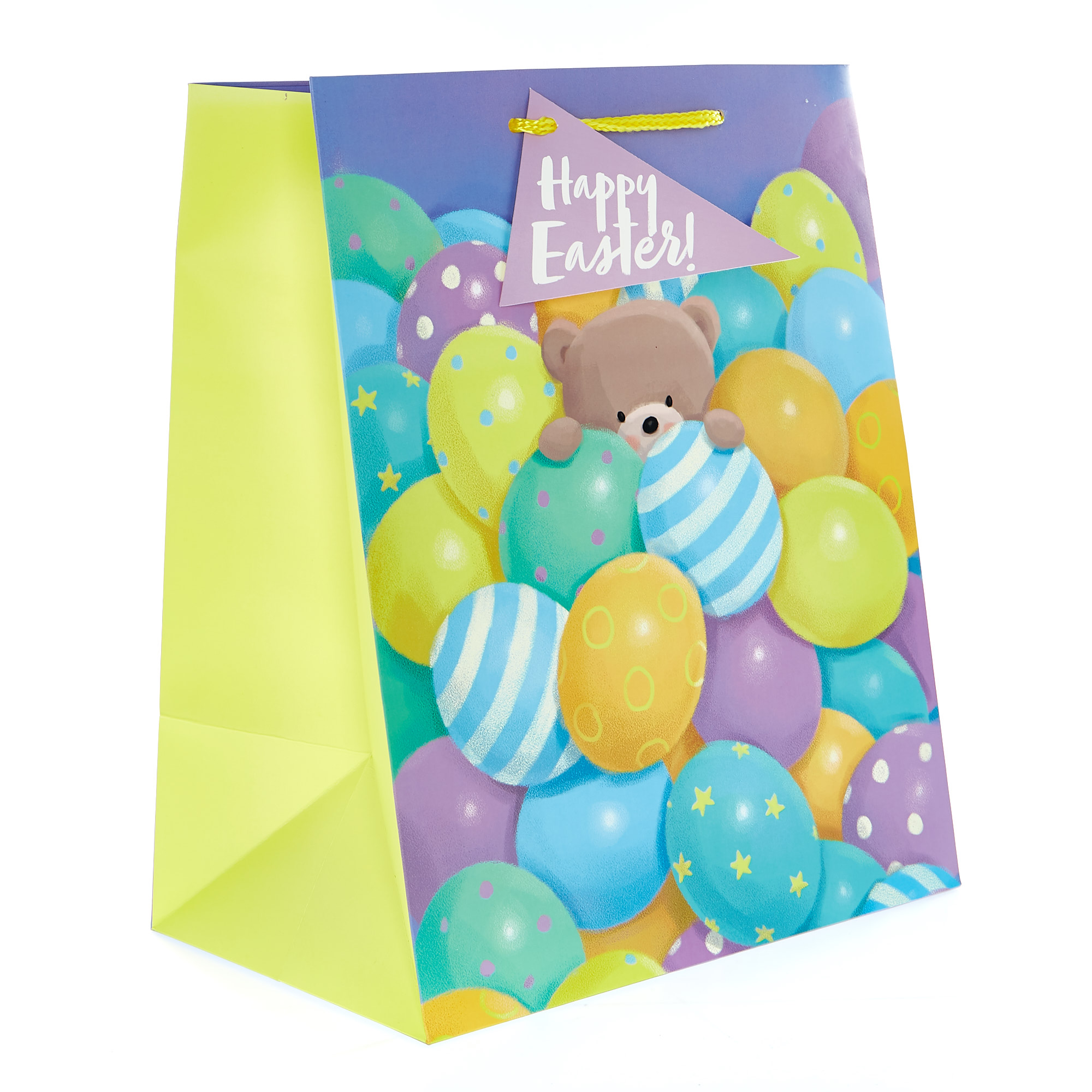 Large Portrait Hugs Bear Easter Gift Bag