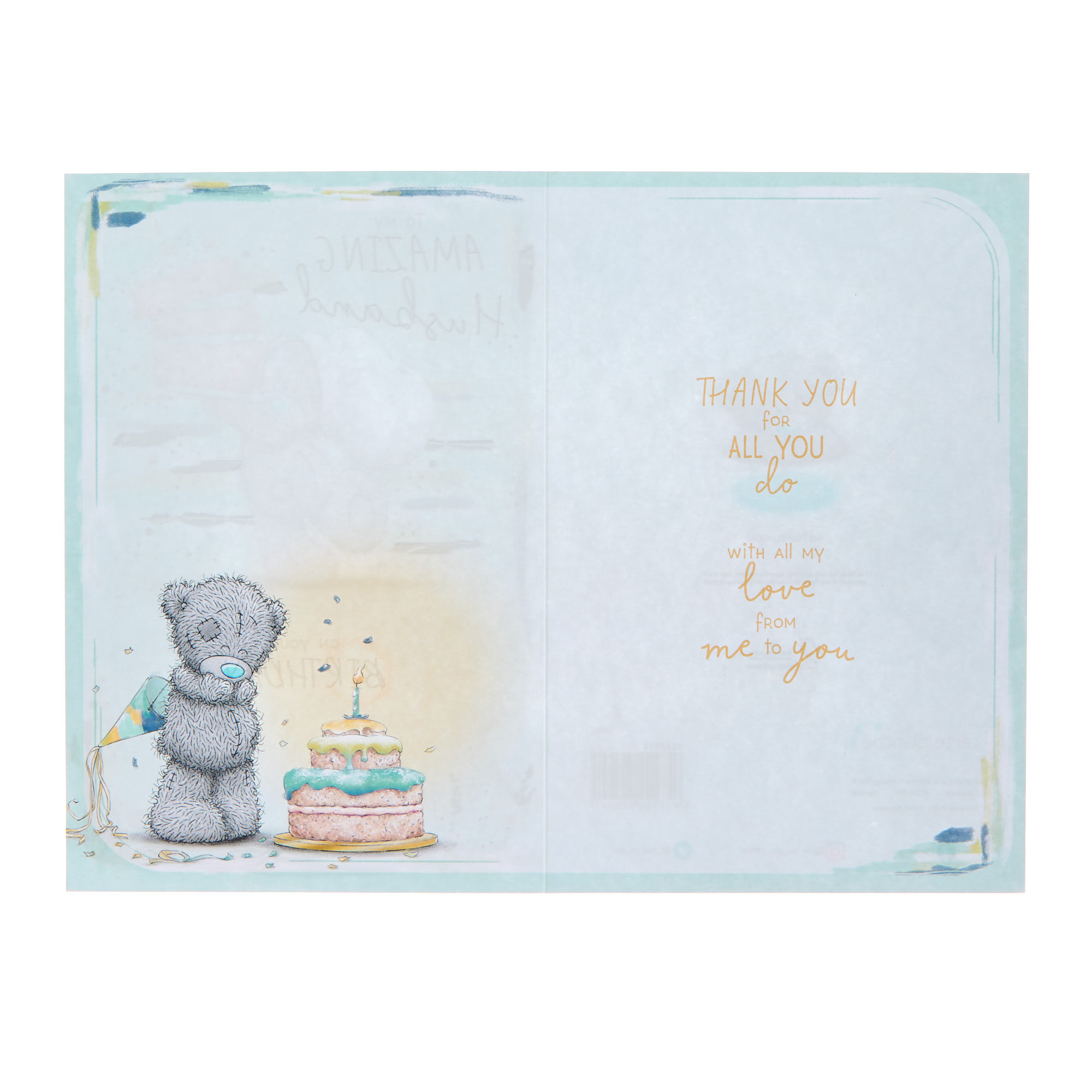 Amazing Husband Tatty Teddy Birthday Card