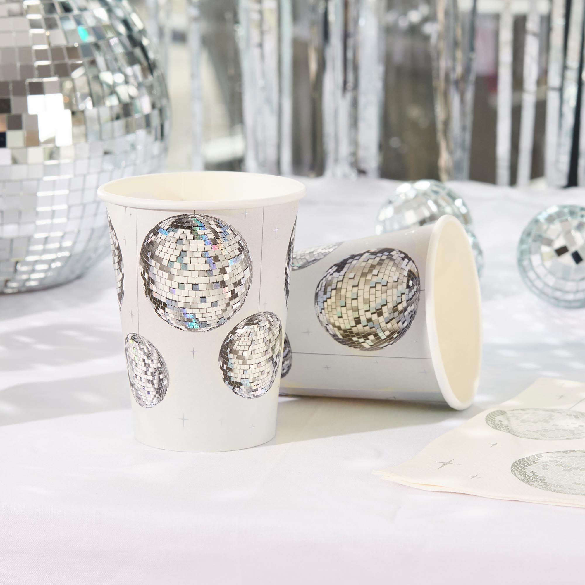 Disco Paper Cups - Pack of 8
