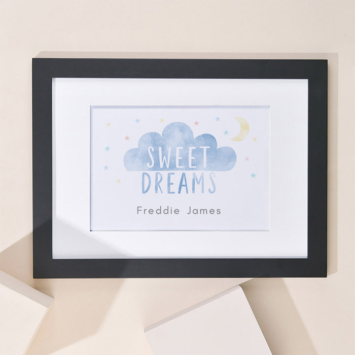 Personalised Sweet Dreams Landscape Framed Print