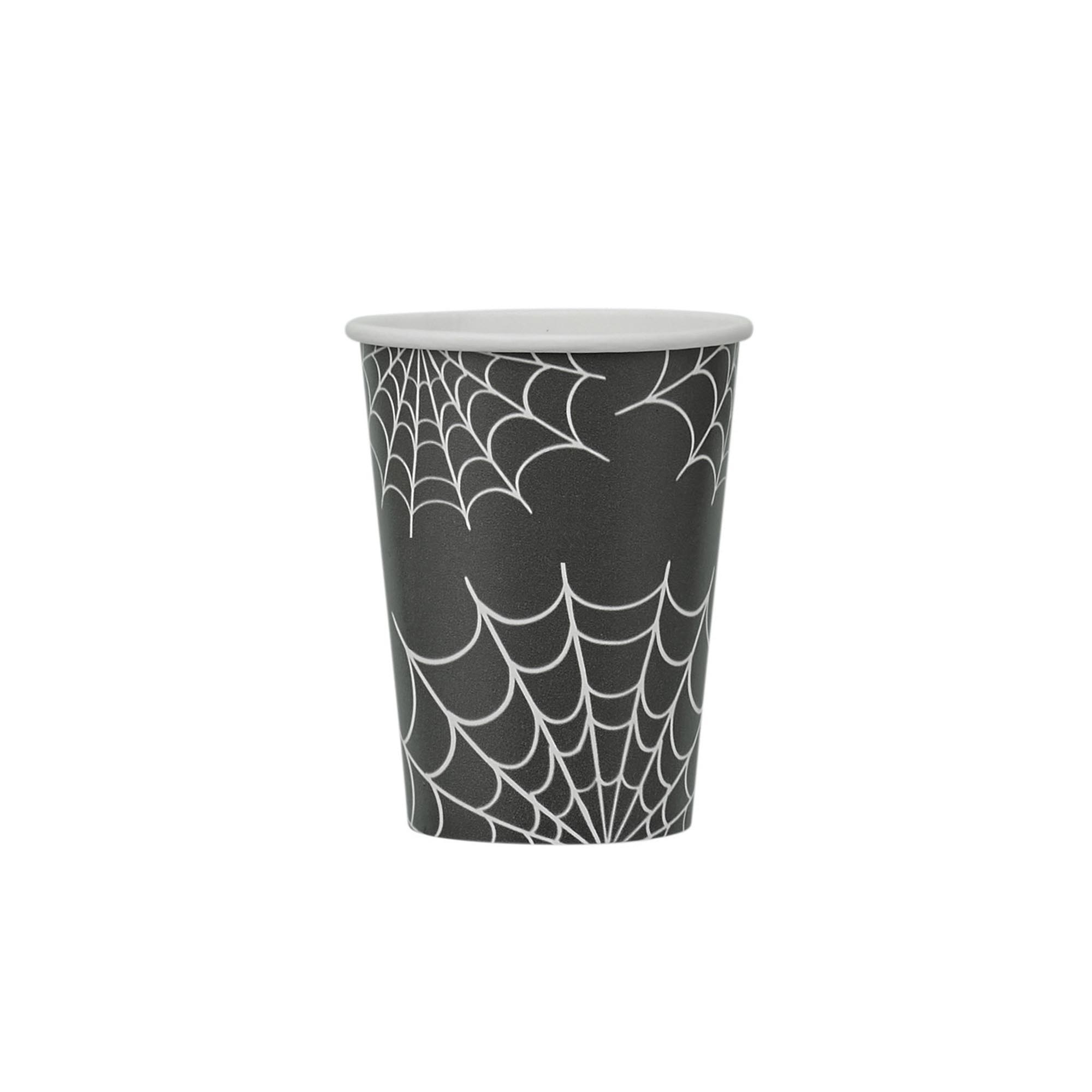 Spider Web Paper Cups - Pack of 8
