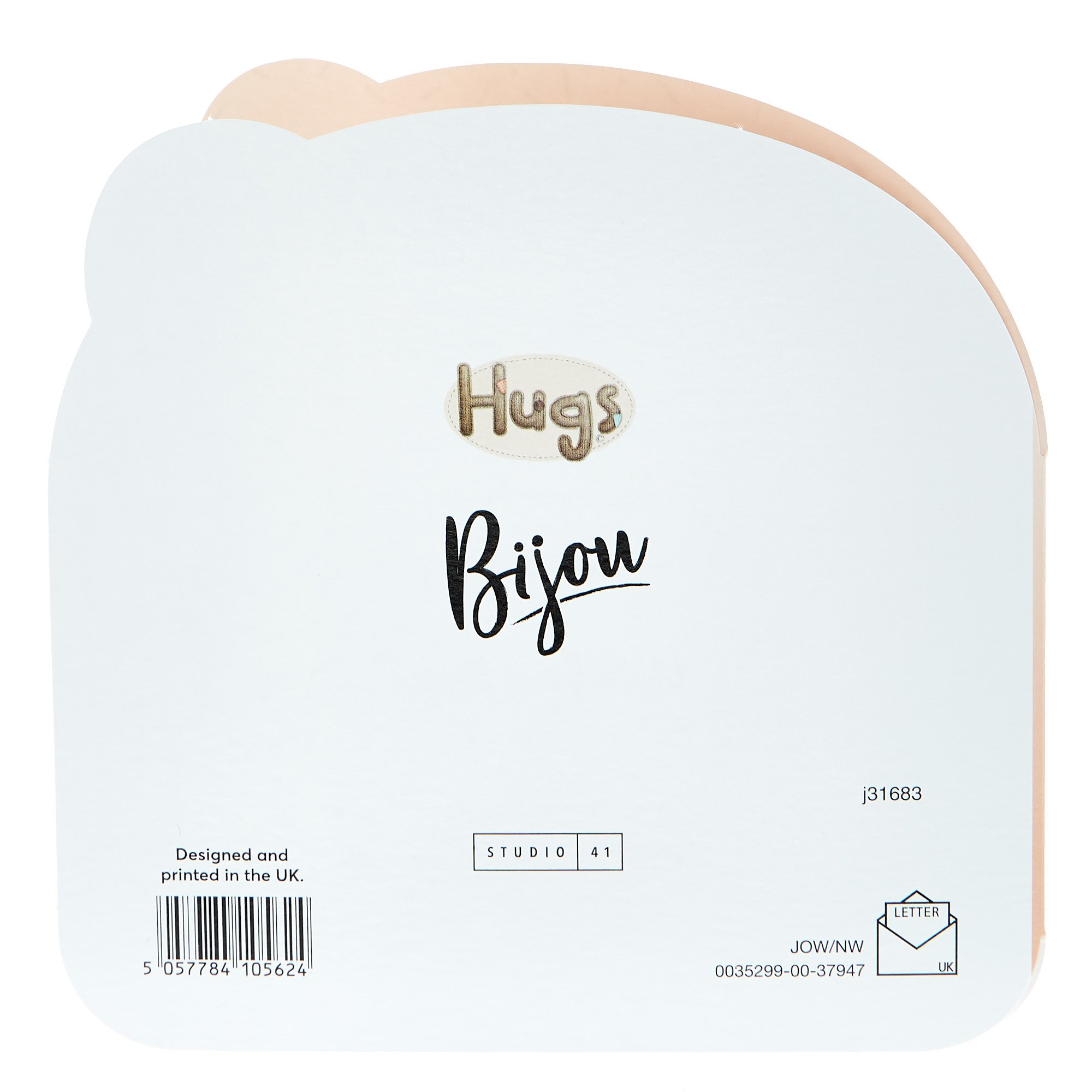 Hugs Bear 60th Birthday Card - Confetti