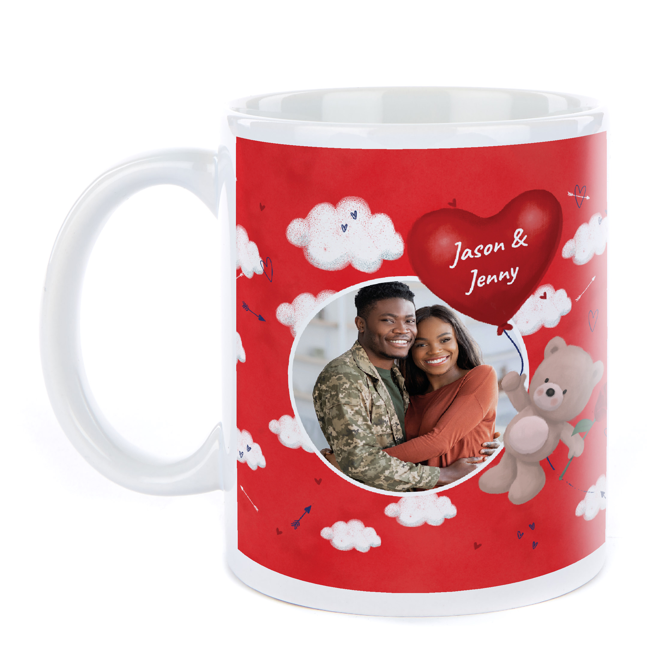 Photo Mug - Hugs Love Is In The Air