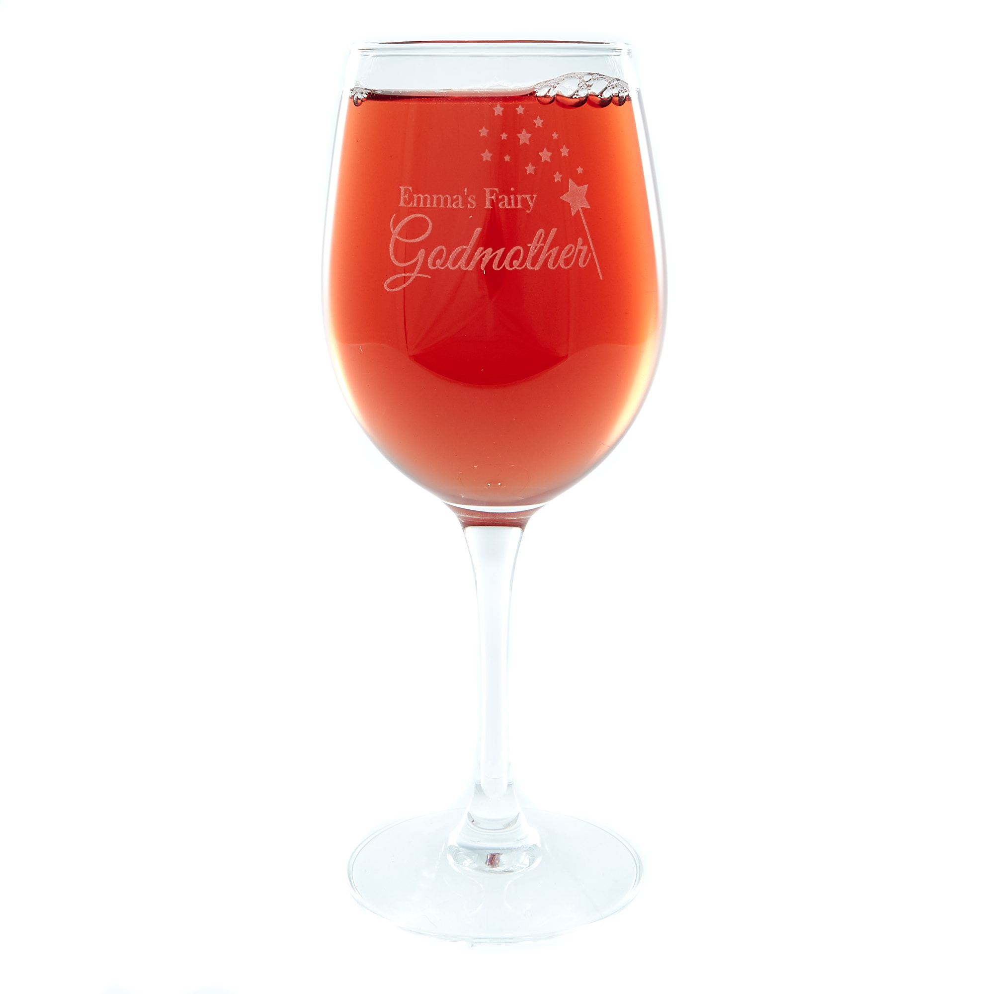 Personalised Wine Glass - Fairy Godmother