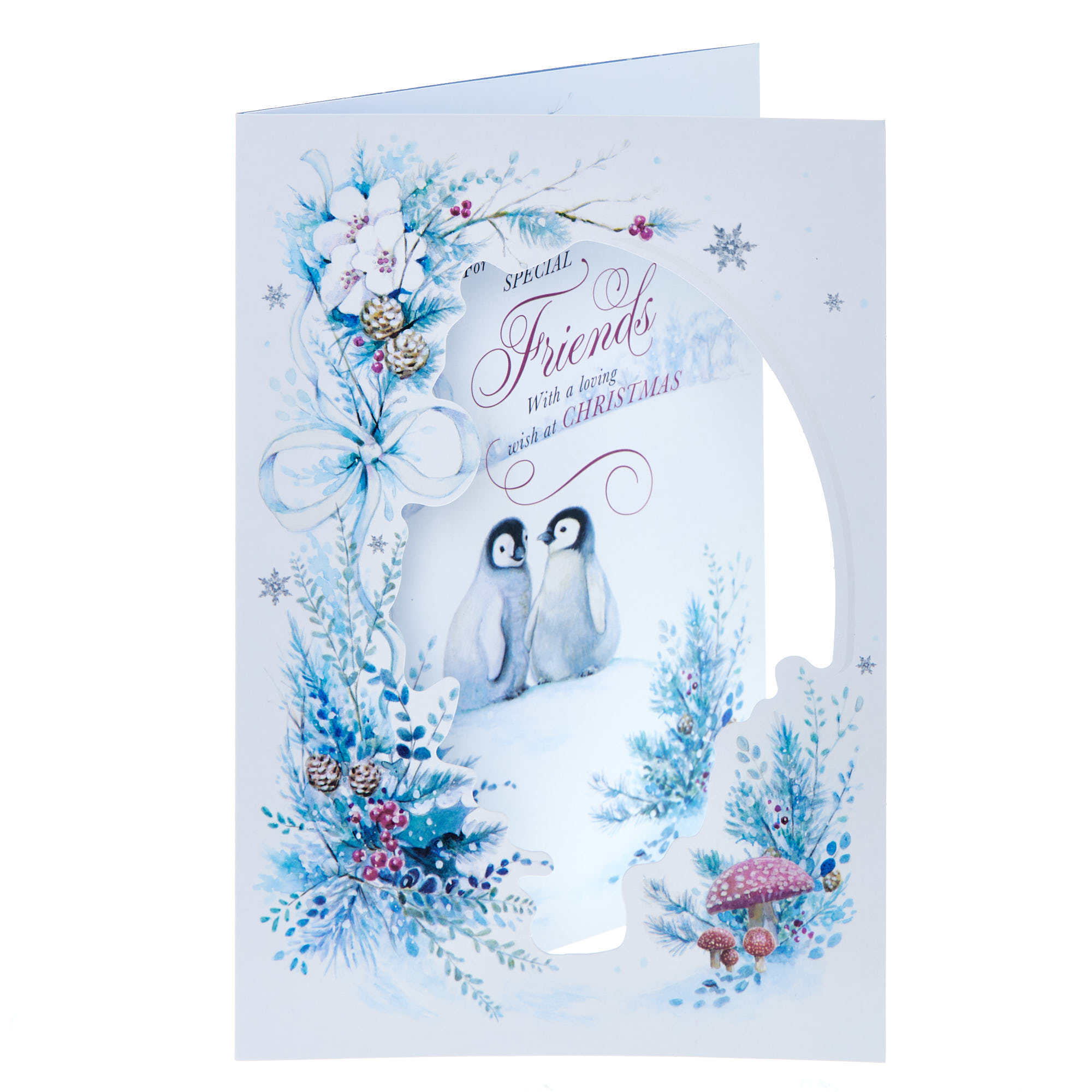 Friends Loving Wish Penguins Christmas Card