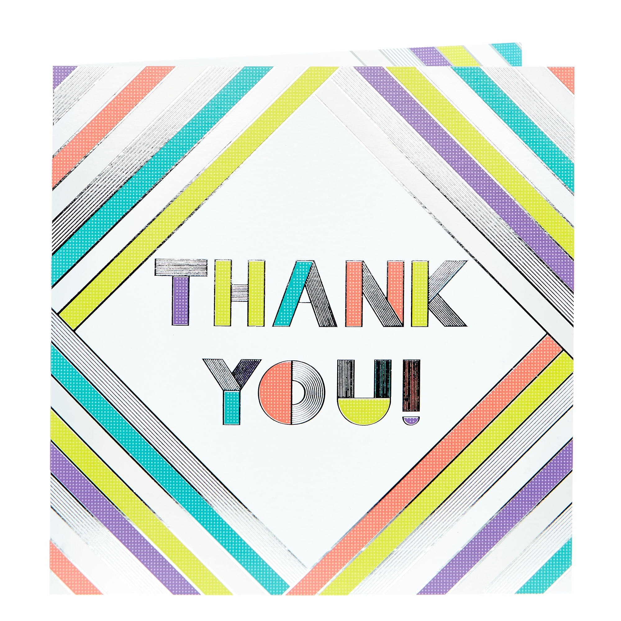 Platinum Collection Thank You Card - Bold Stripes