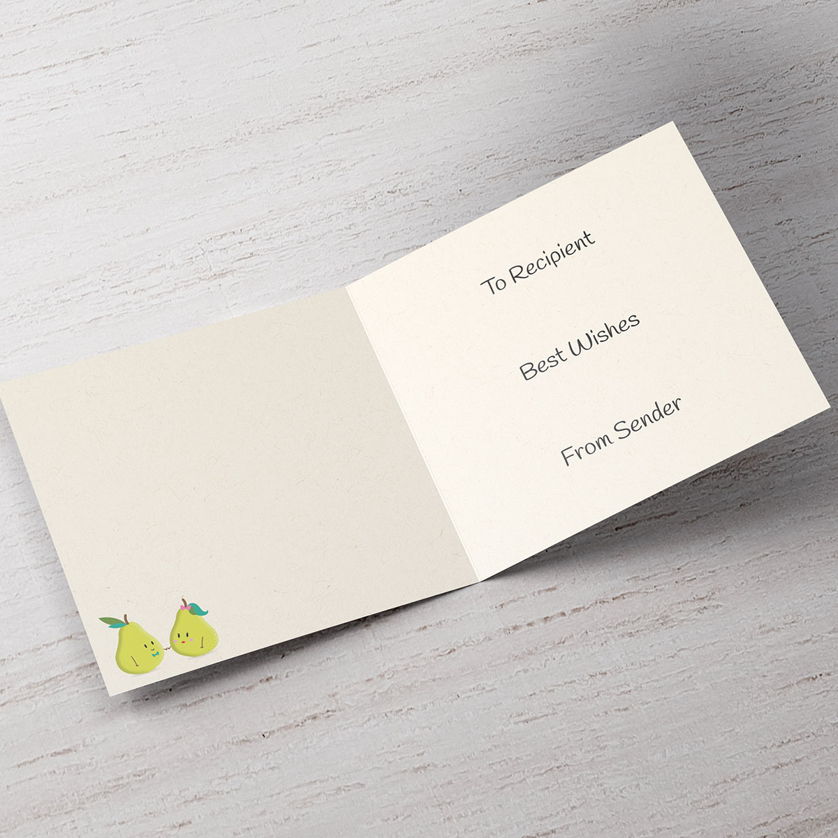 Personalised Card - Perfect Pear
