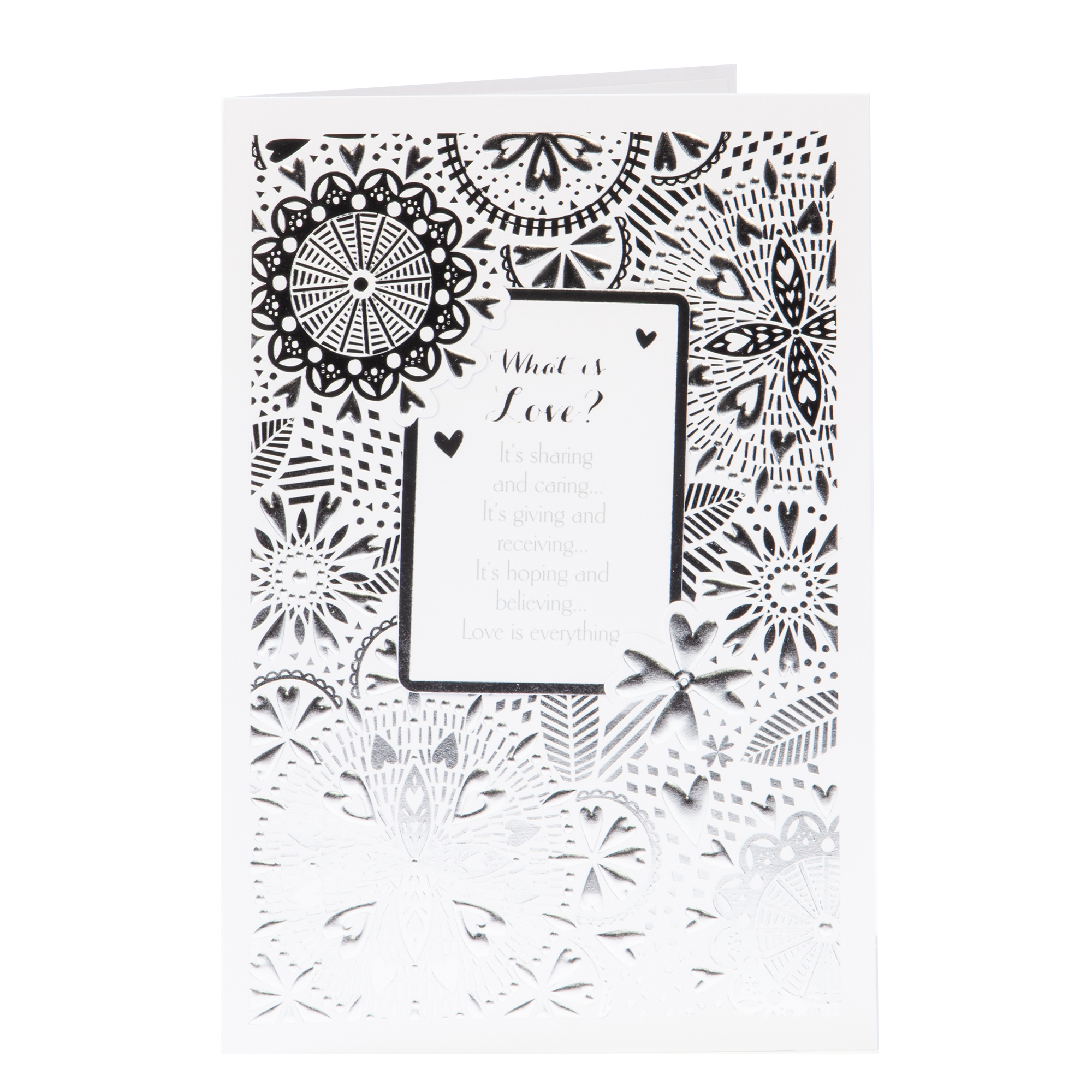 buy anniversary card love is sharing caring for gbp 0