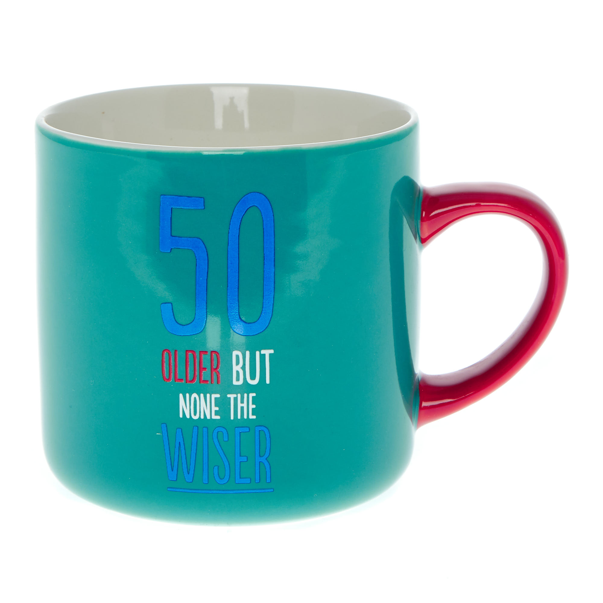 None the Wiser 50th Birthday Mug