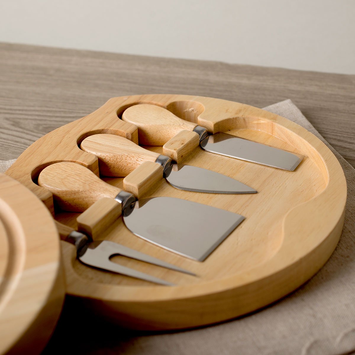 Personalised Engraved Wooden Cheeseboard Set