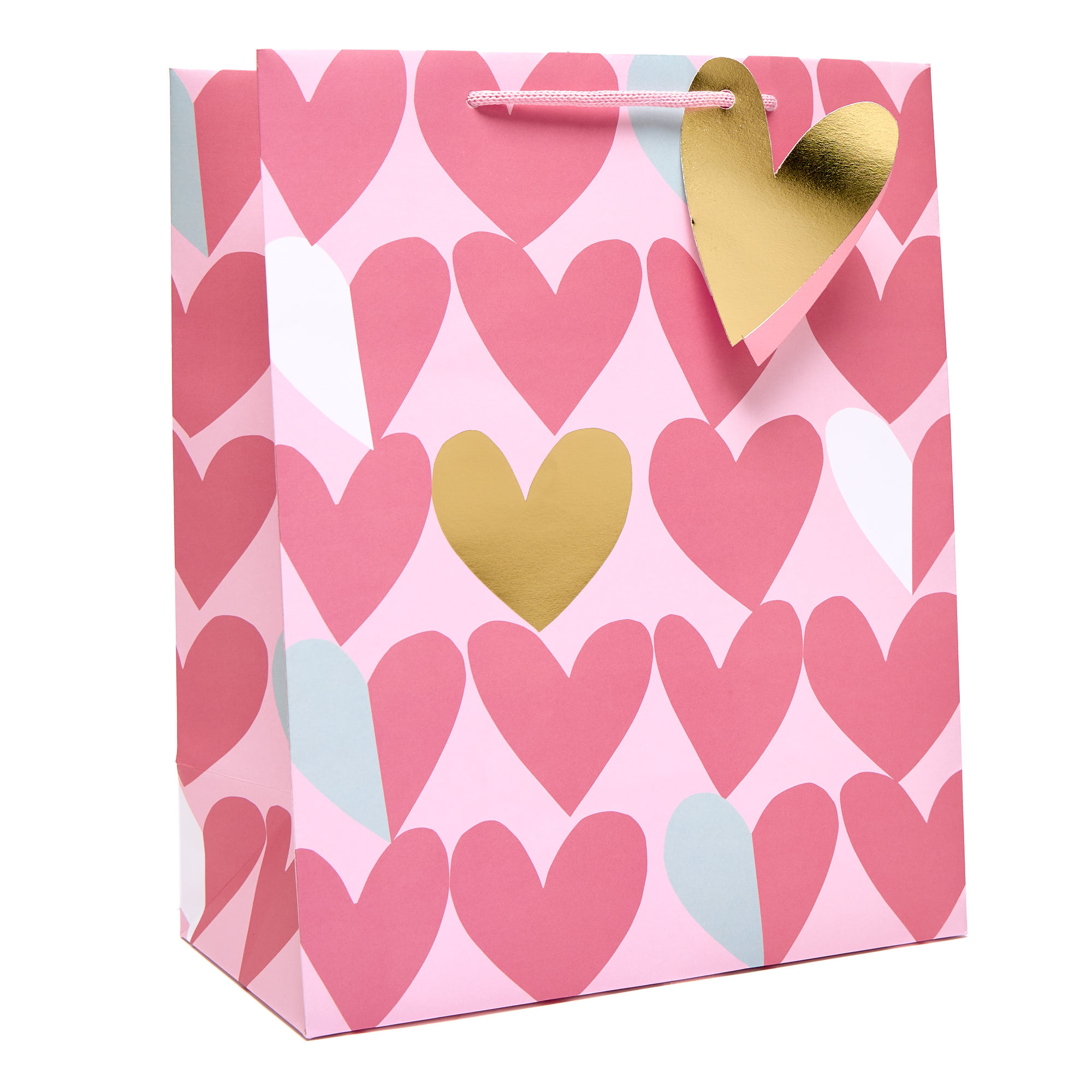 Contemporary Hearts Large Portrait Gift Bag