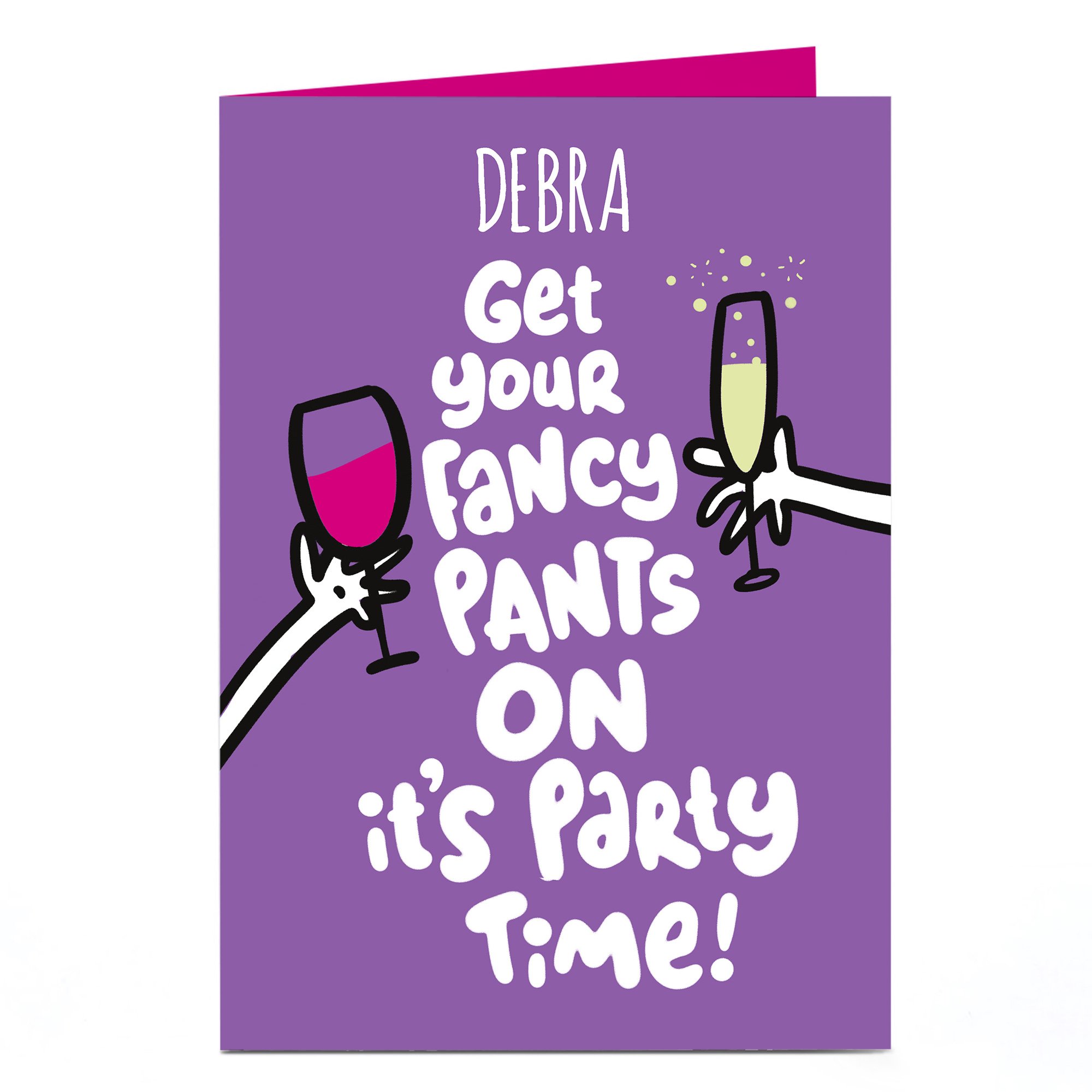 Personalised Fruitloops Birthday Card - Fancy Pants On!