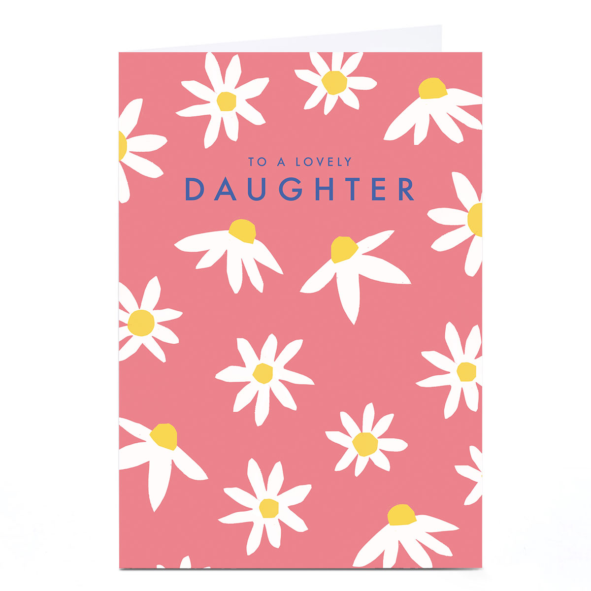 Personalised Birthday Card - Pink Daisies, Daughter