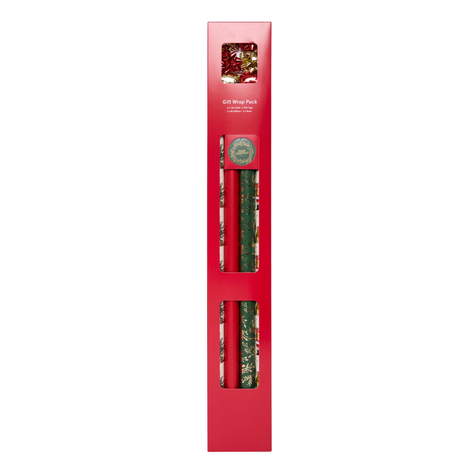 Heritage Christmas Gift Wrap Packs - 12 Rolls & Accessories