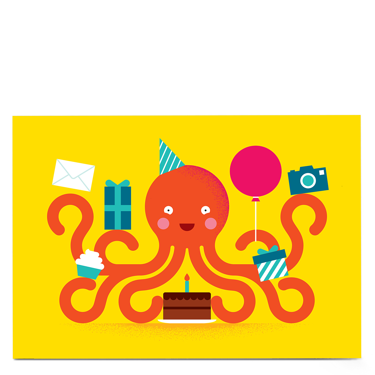Personalised Jamie Nash Birthday Card - Octopus