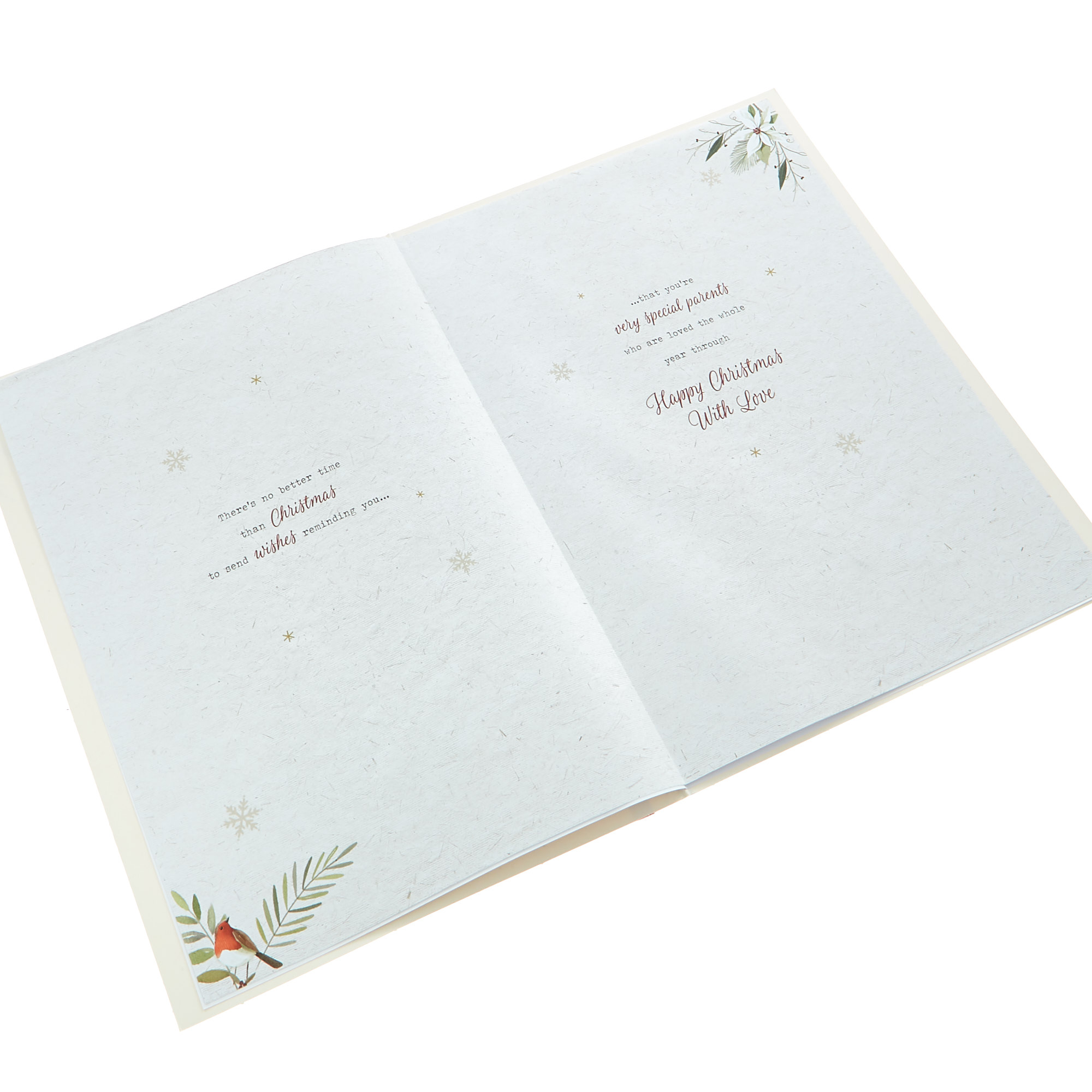 Christmas Card - Mum & Dad Sparkle Shine & Glow