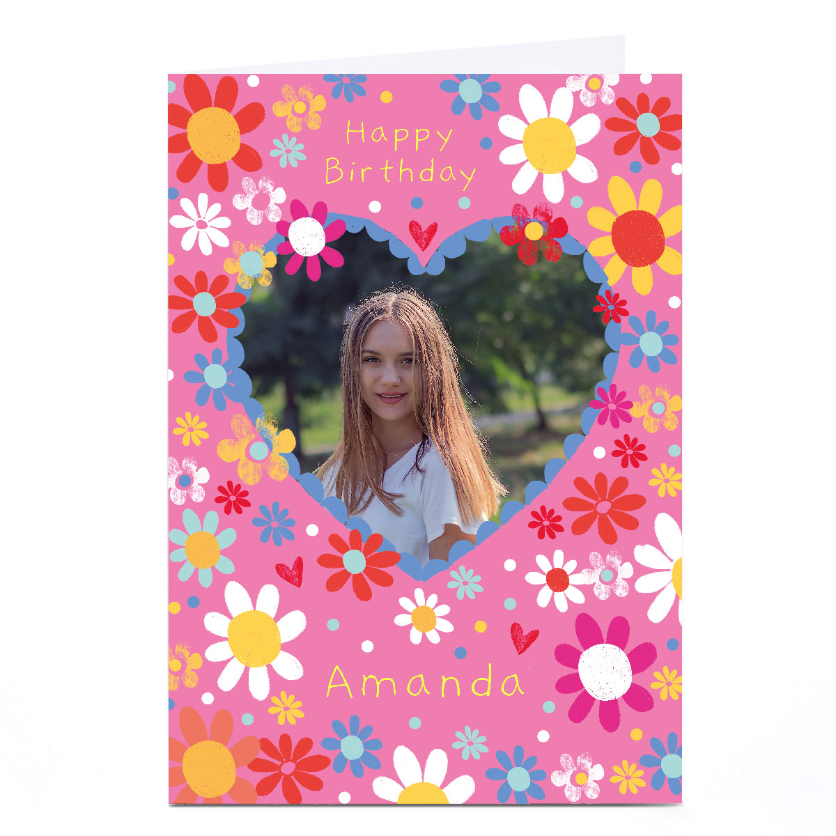 Photo Lindsay Loves To Draw Birthday Card - Floral Heart
