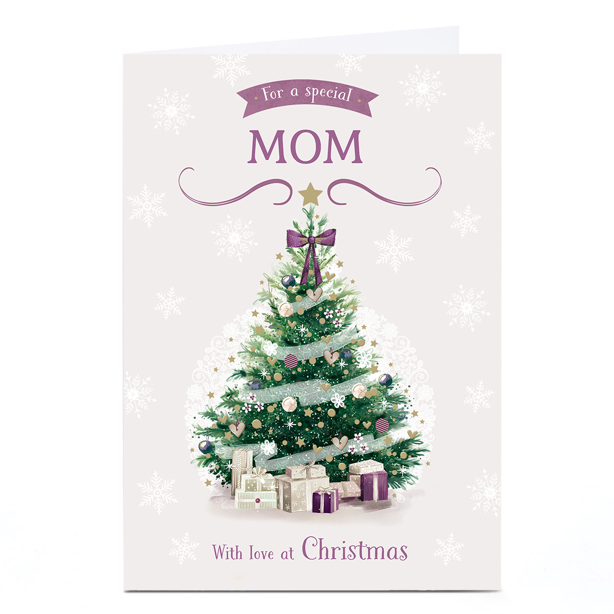 Christmas Card - Traditional Christmas Tree, Mom