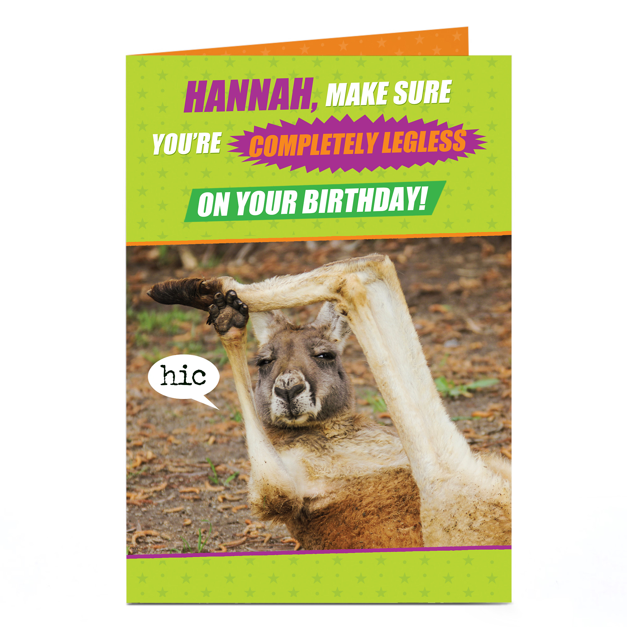 Personalised Birthday Card - Completely Legless