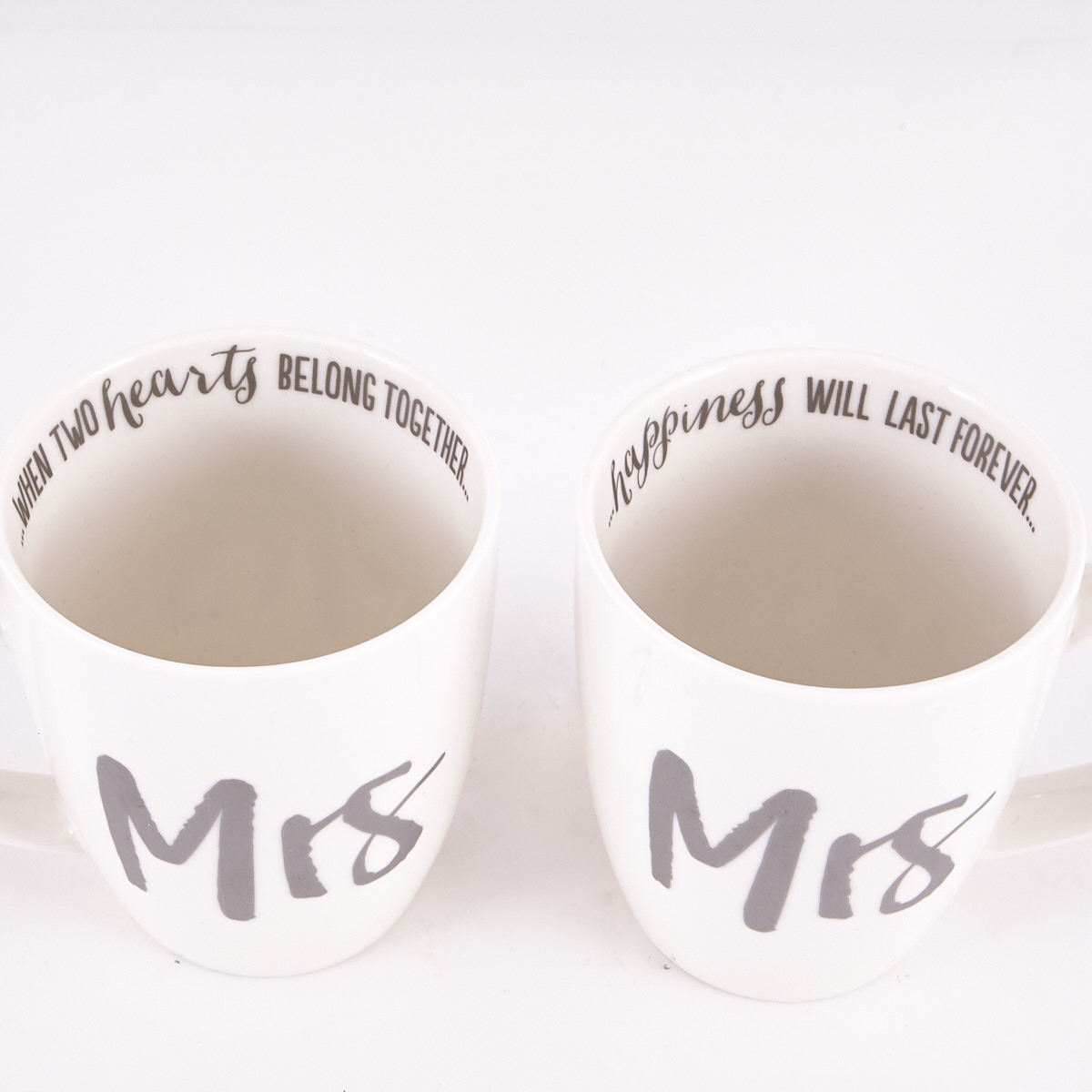 Mrs & Mrs Wedding Mug Set