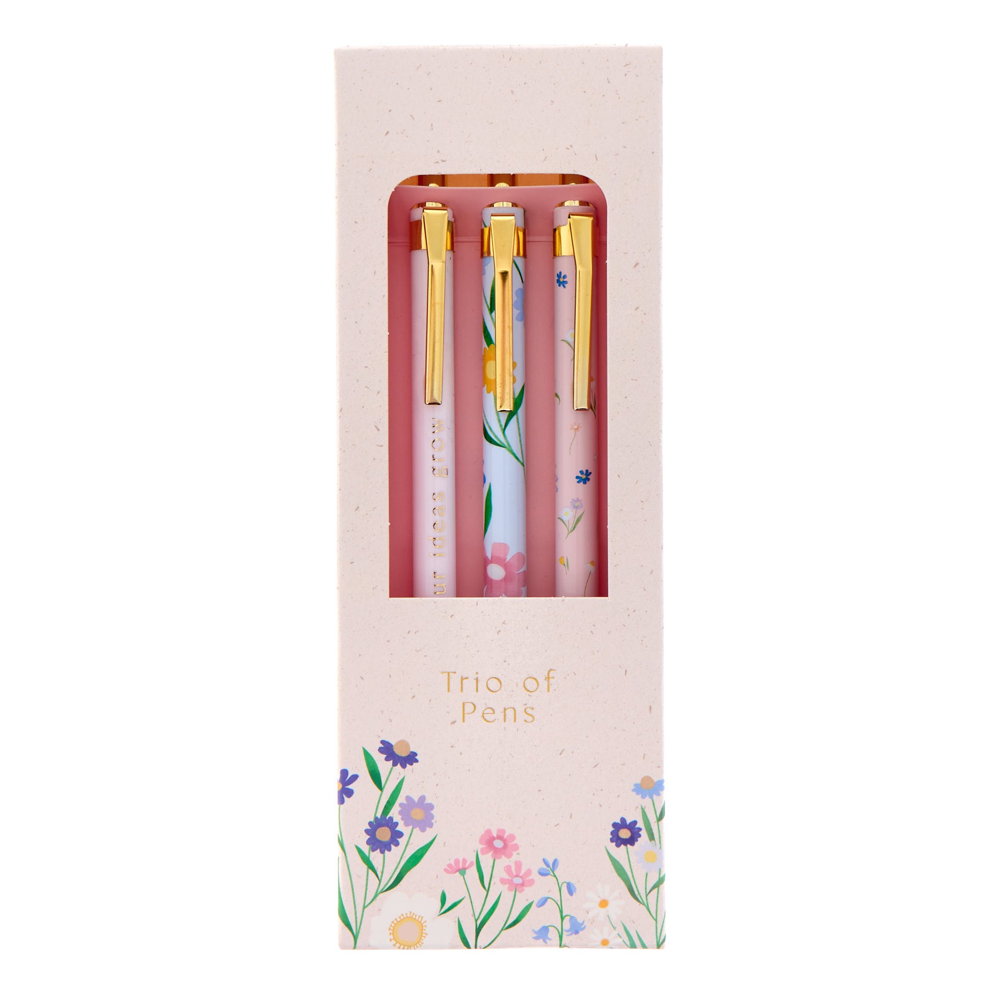 Floral Pens - Pack of 3